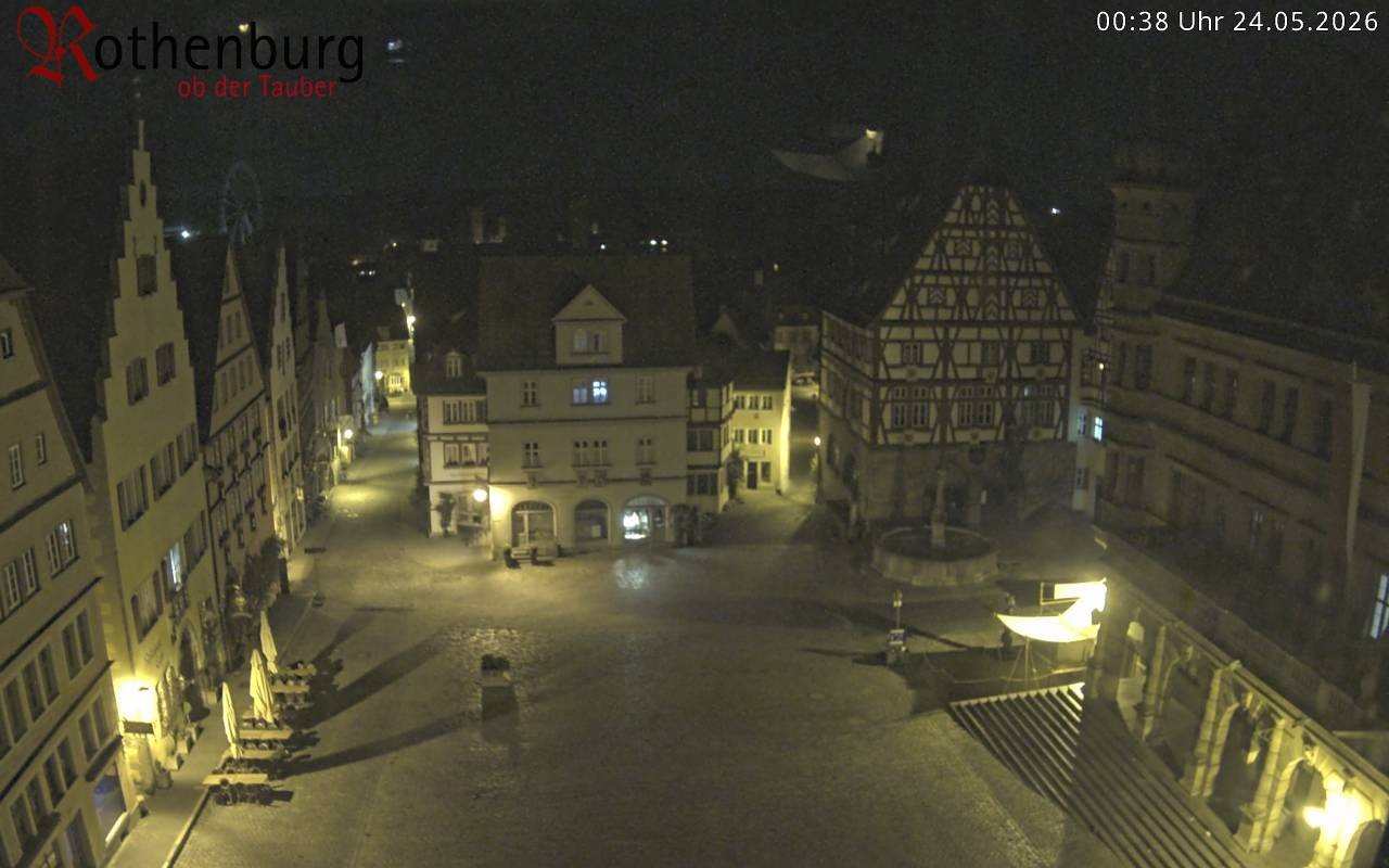 Archiv Foto Webcam Rothenburg ob der Tauber - Marktplatz