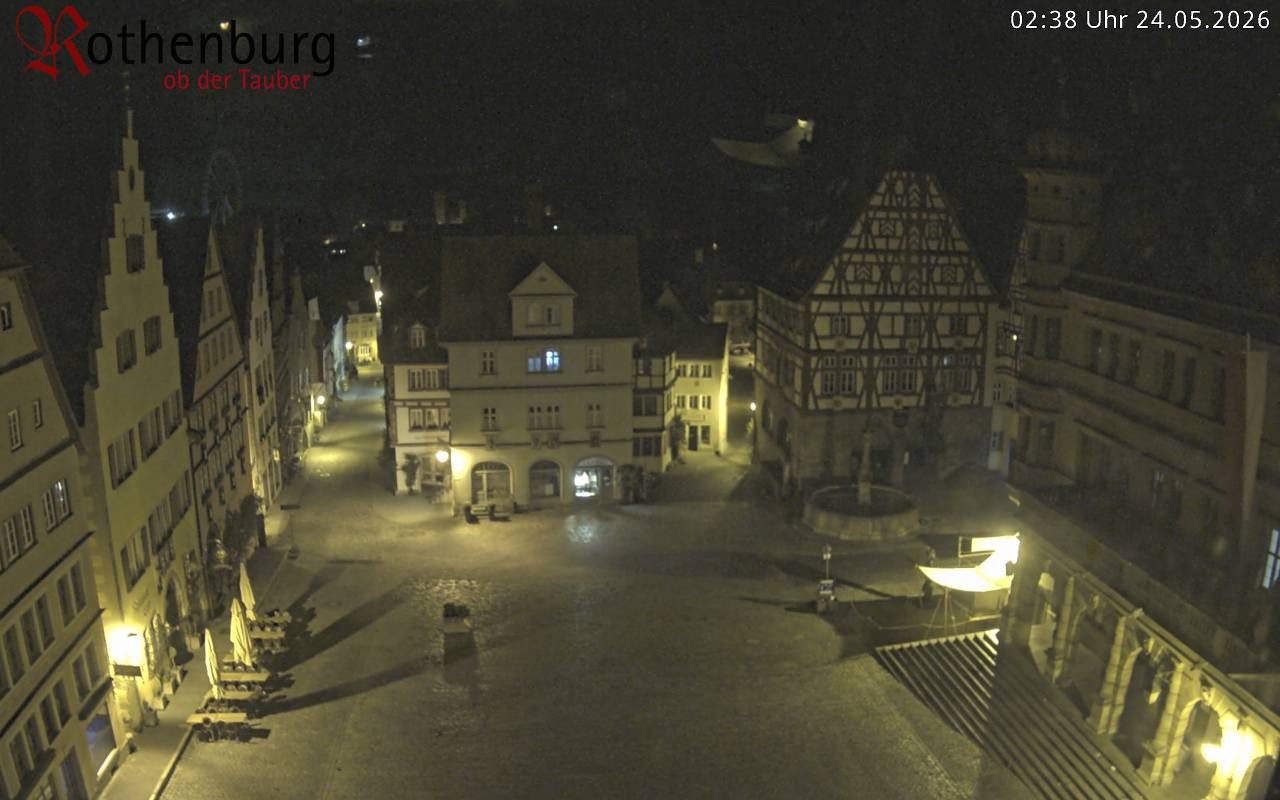 Archiv Foto Webcam Rothenburg ob der Tauber - Marktplatz