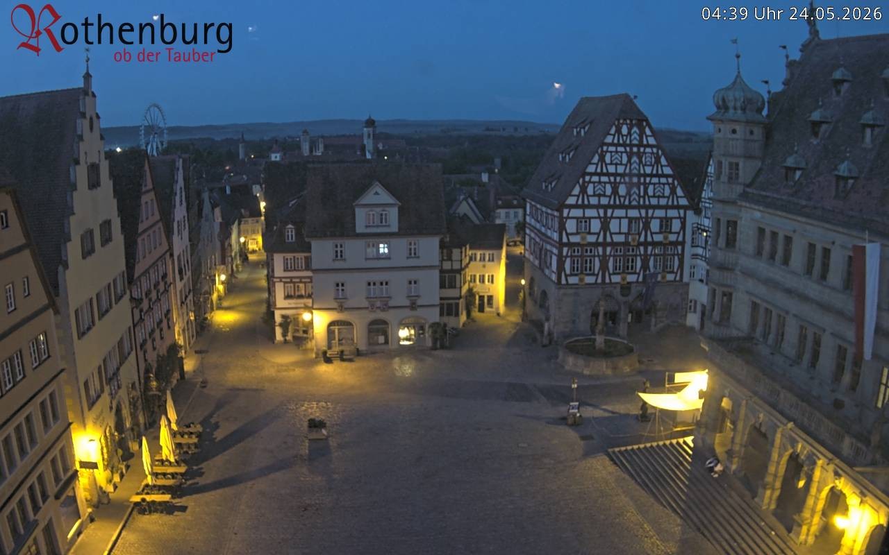 Archiv Foto Webcam Rothenburg ob der Tauber - Marktplatz