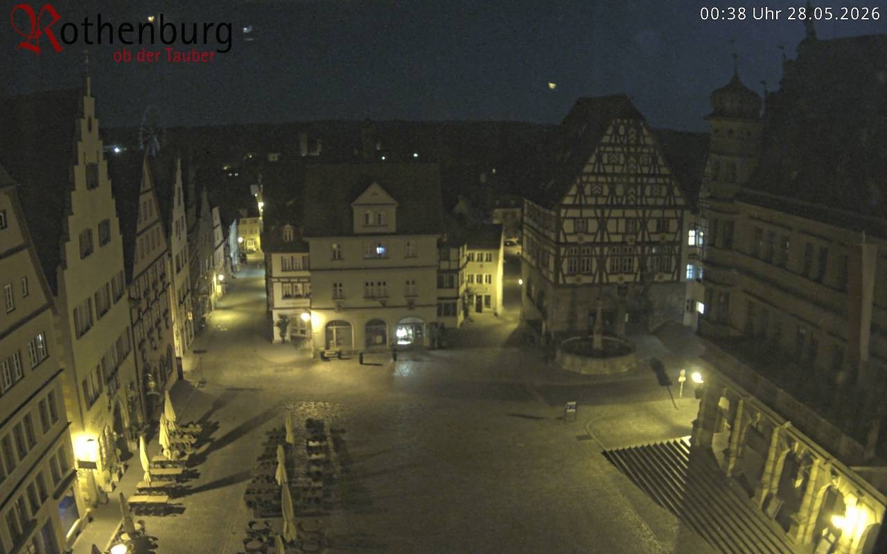 Archiv Foto Webcam Rothenburg ob der Tauber - Marktplatz