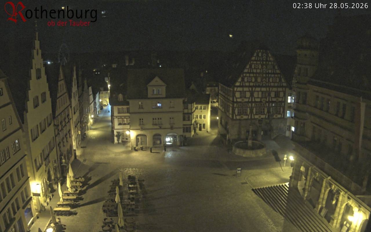 Archiv Foto Webcam Rothenburg ob der Tauber - Marktplatz