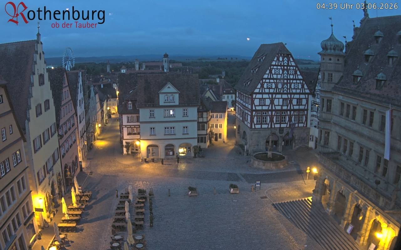 Archiv Foto Webcam Rothenburg ob der Tauber - Marktplatz
