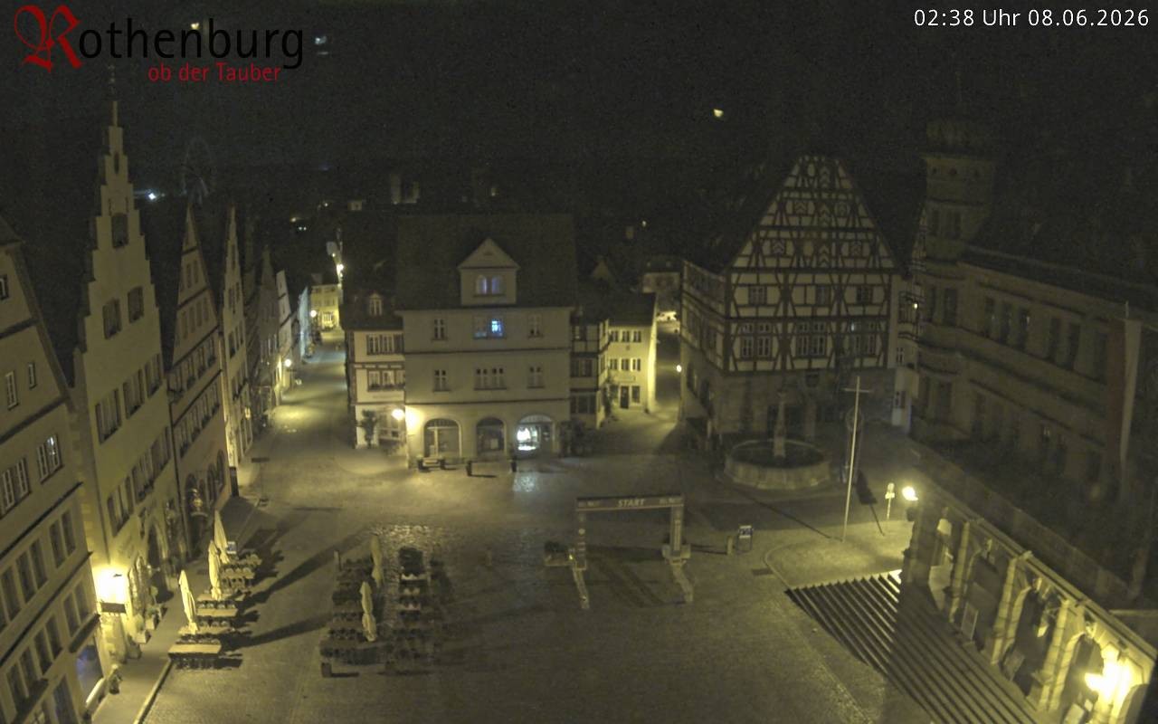 Archiv Foto Webcam Rothenburg ob der Tauber - Marktplatz