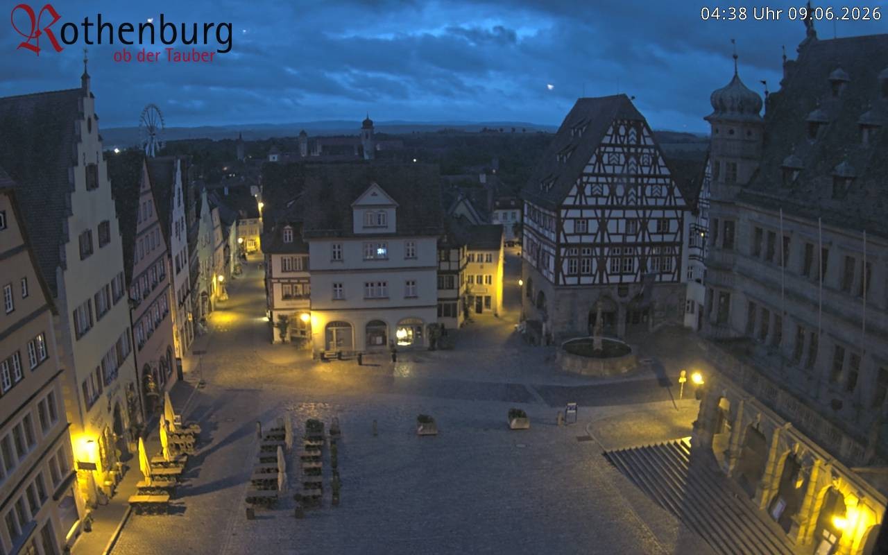 Archiv Foto Webcam Rothenburg ob der Tauber - Marktplatz