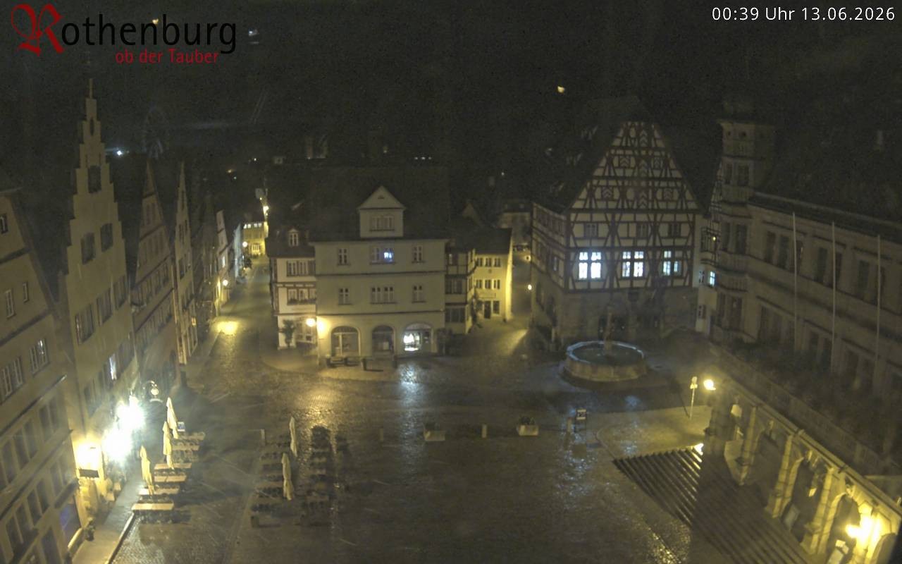Archiv Foto Webcam Rothenburg ob der Tauber - Marktplatz