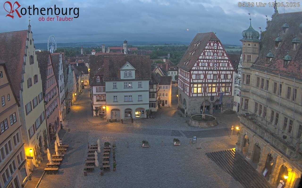 Archiv Foto Webcam Rothenburg ob der Tauber - Marktplatz