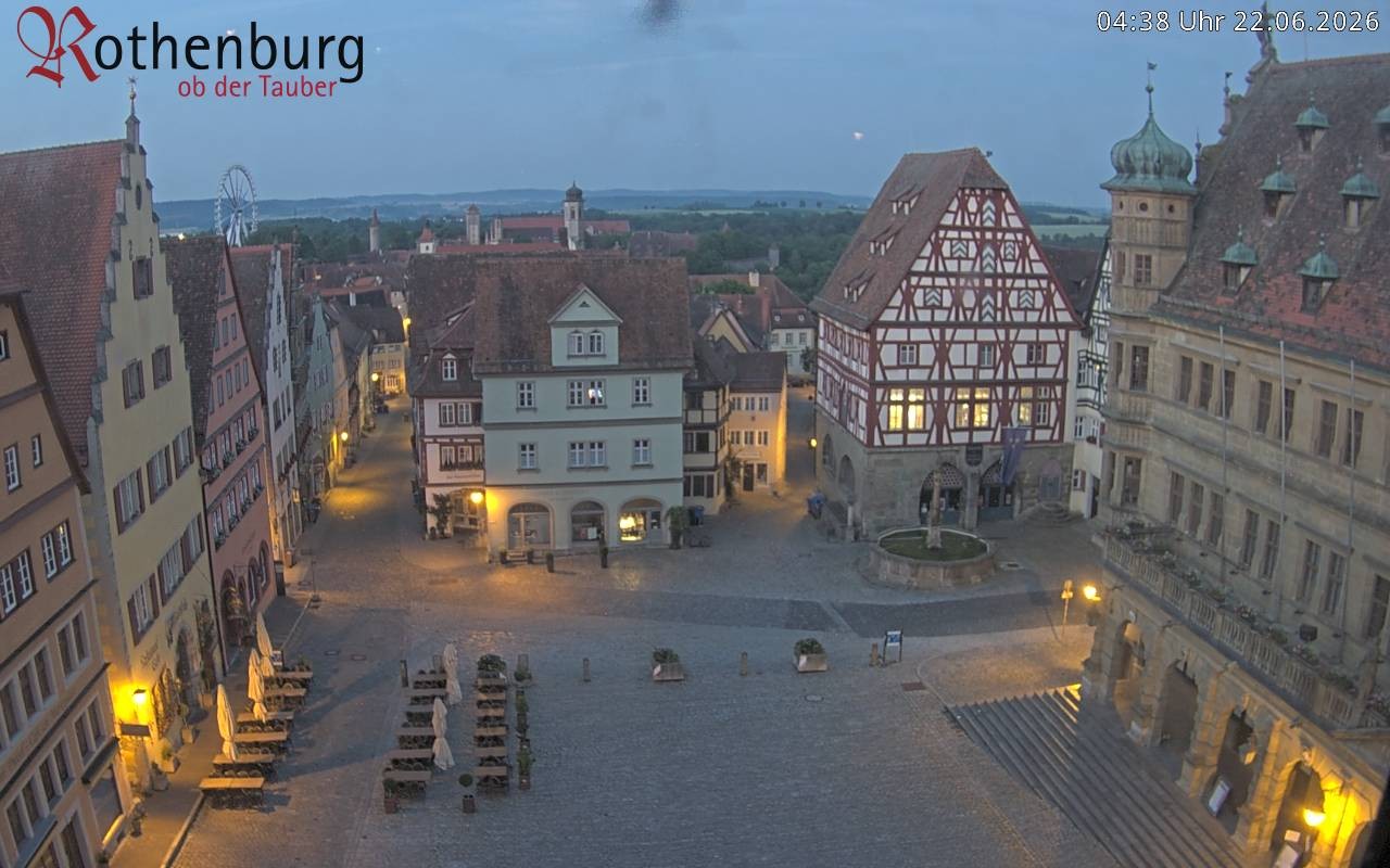 Archiv Foto Webcam Rothenburg ob der Tauber - Marktplatz