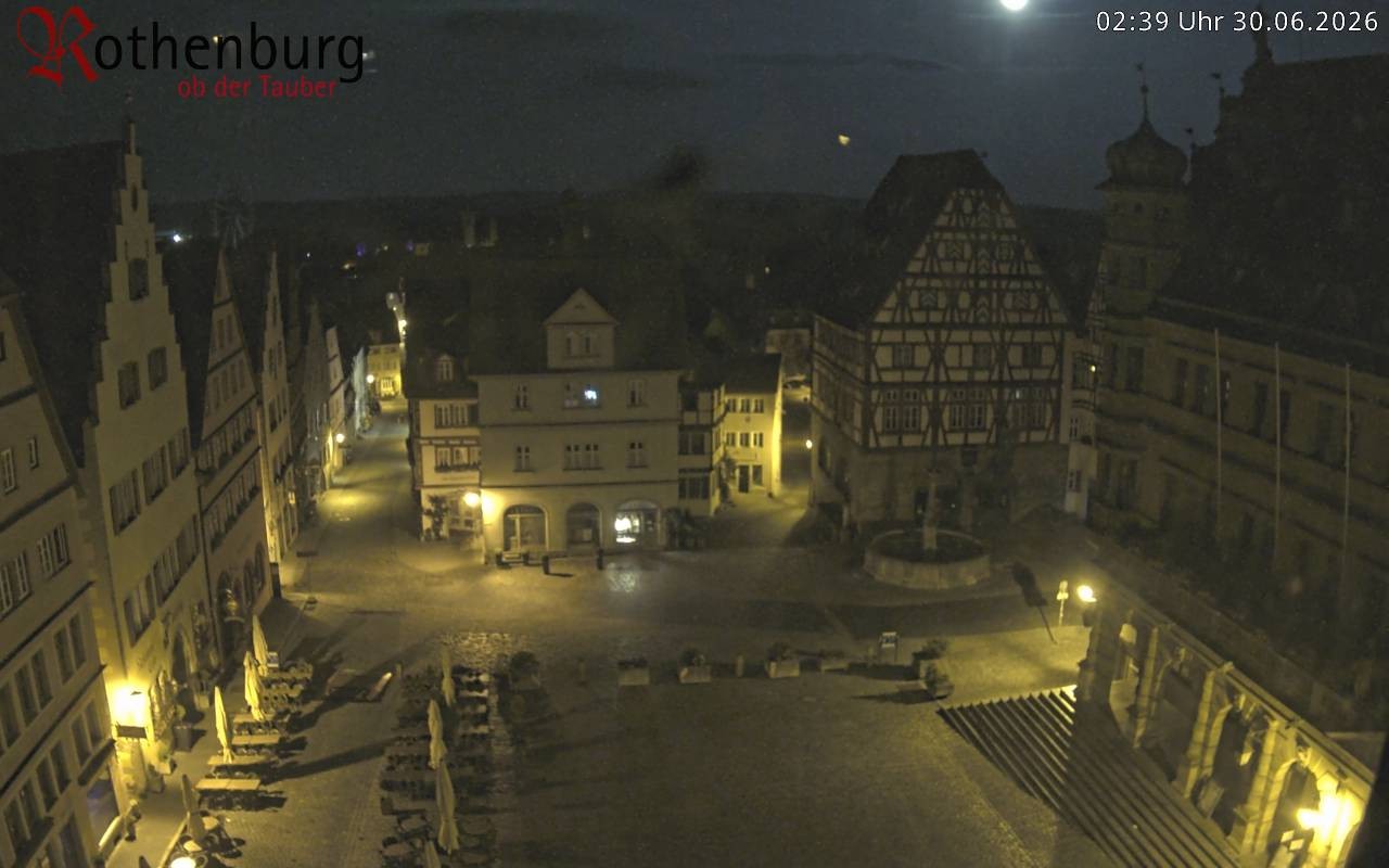 Archiv Foto Webcam Rothenburg ob der Tauber - Marktplatz