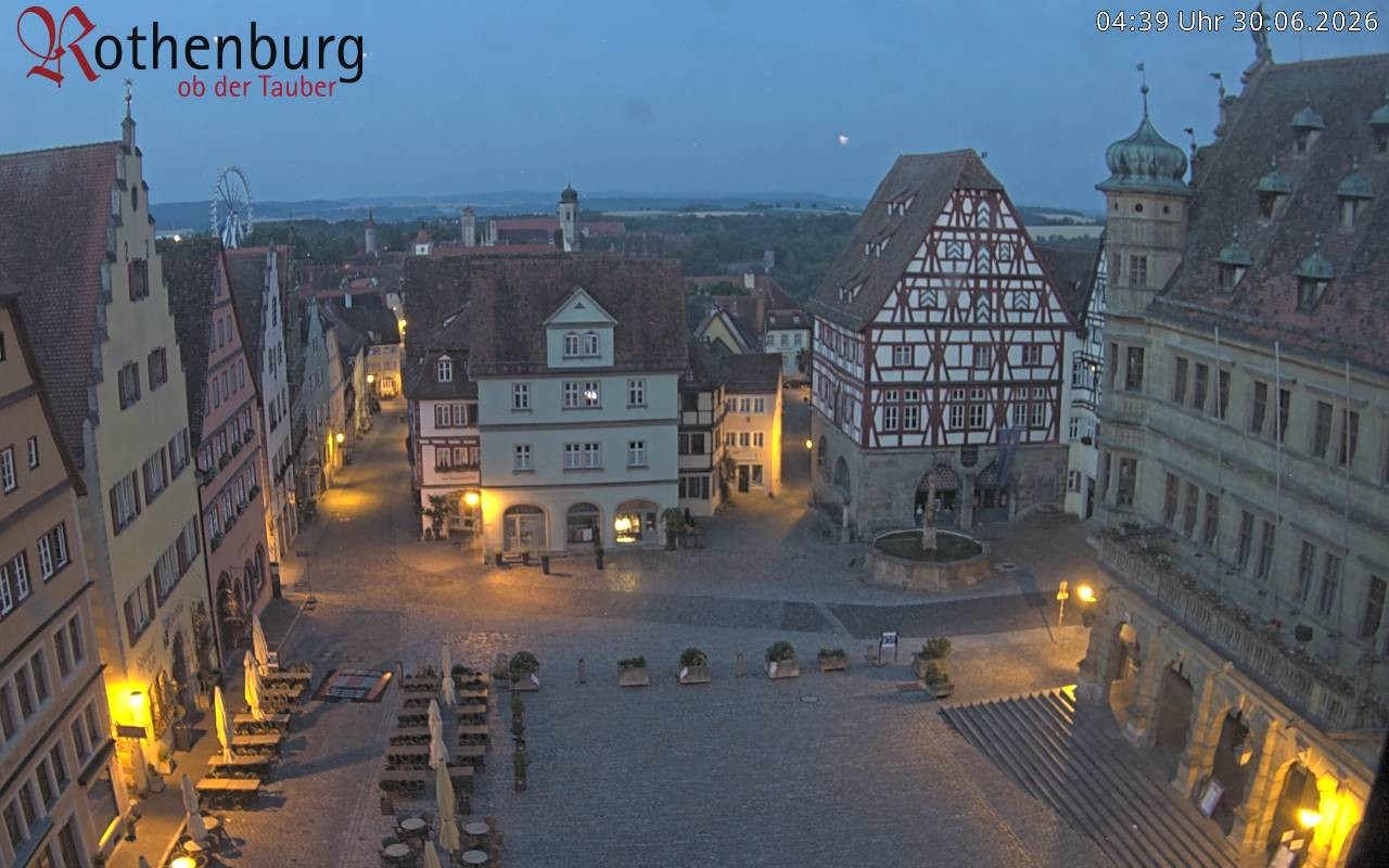 Archiv Foto Webcam Rothenburg ob der Tauber - Marktplatz