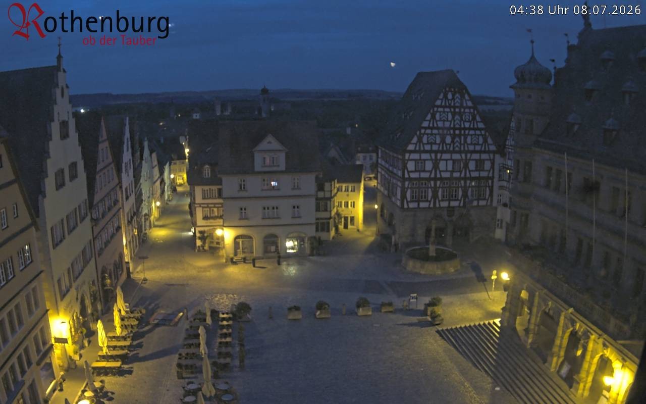 Archiv Foto Webcam Rothenburg ob der Tauber - Marktplatz