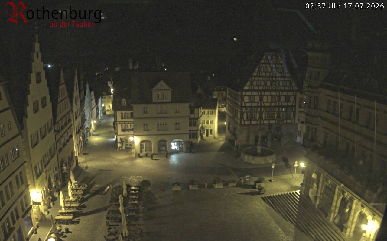 Archiv Foto Webcam Rothenburg ob der Tauber - Marktplatz