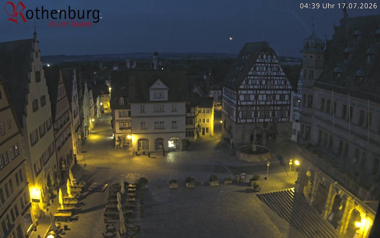 Archiv Foto Webcam Rothenburg ob der Tauber - Marktplatz