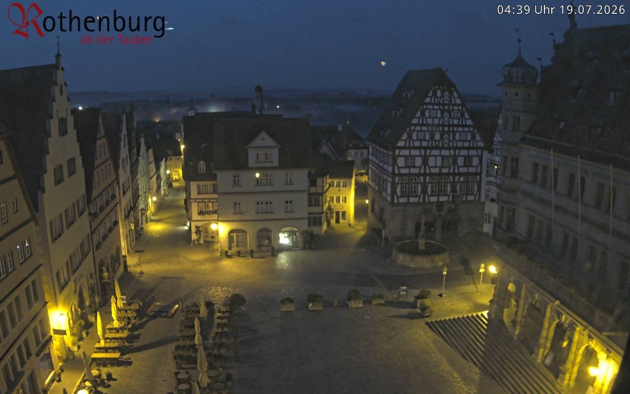 Archiv Foto Webcam Rothenburg ob der Tauber - Marktplatz