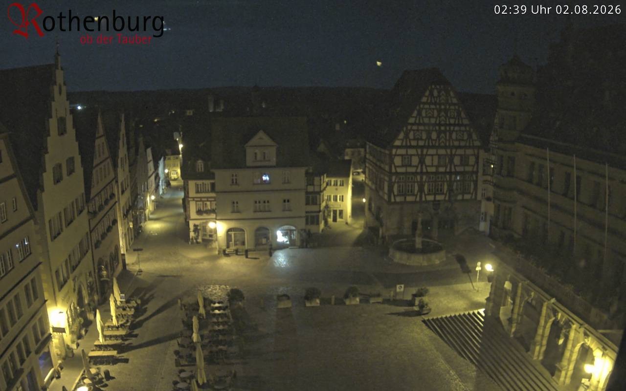 Archiv Foto Webcam Rothenburg ob der Tauber - Marktplatz