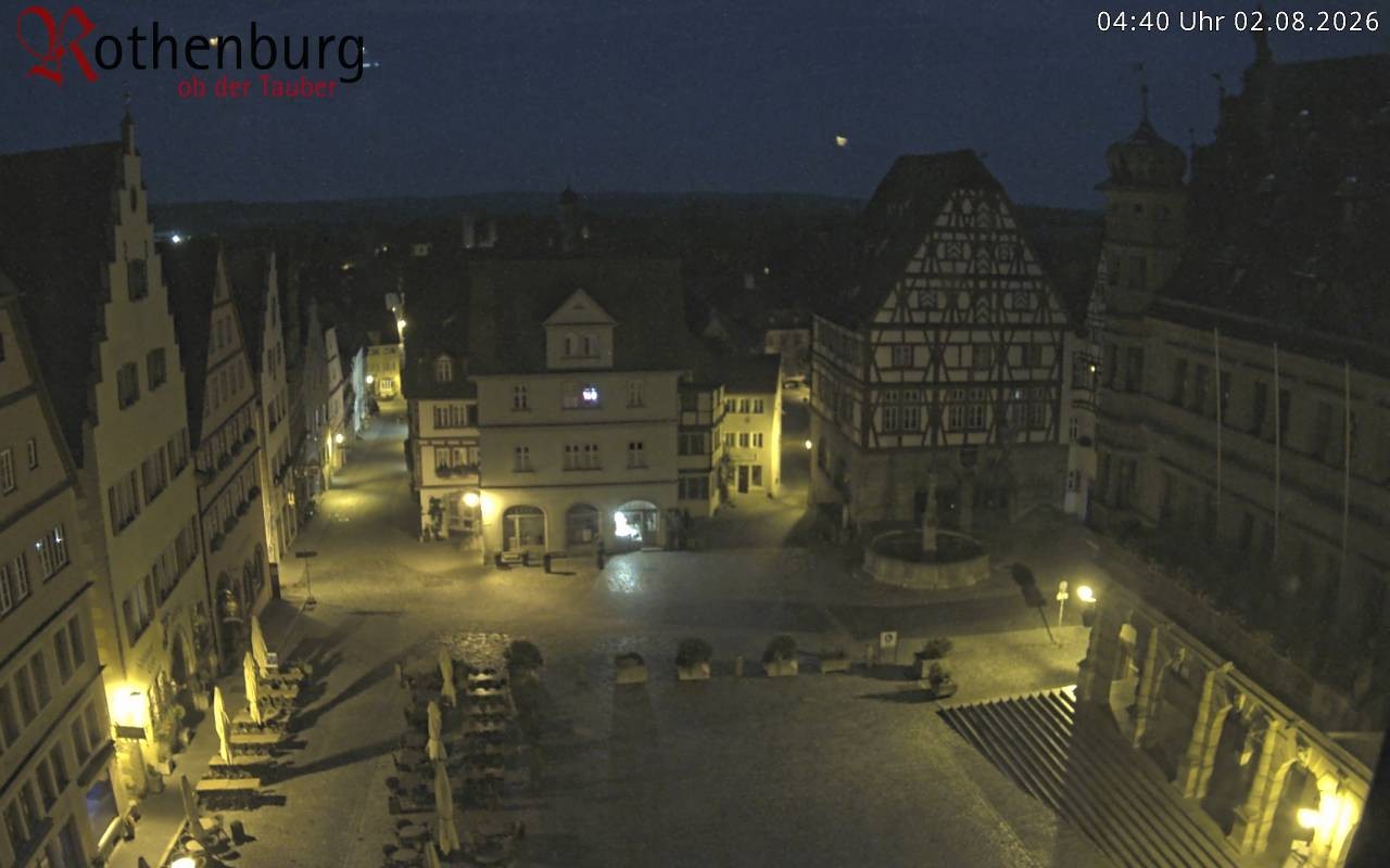Archiv Foto Webcam Rothenburg ob der Tauber - Marktplatz