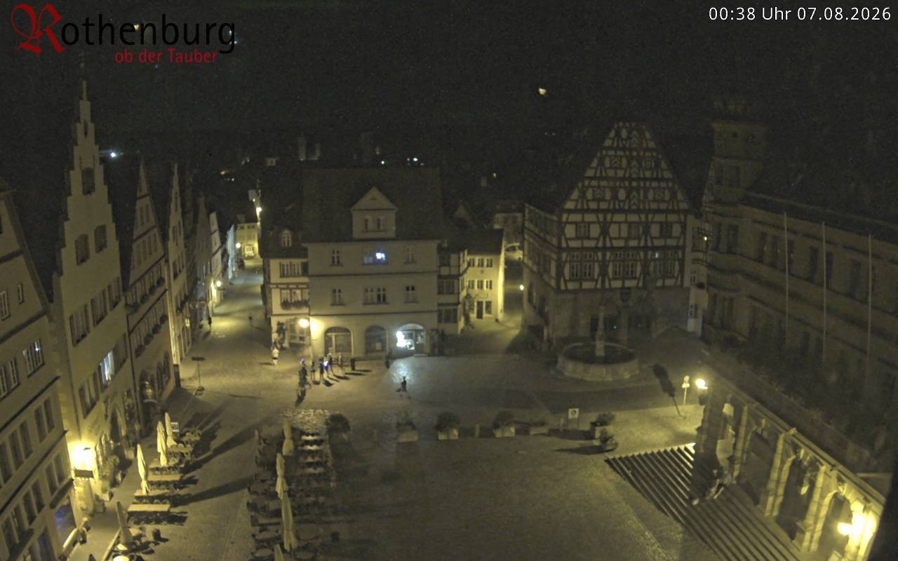 Archiv Foto Webcam Rothenburg ob der Tauber - Marktplatz