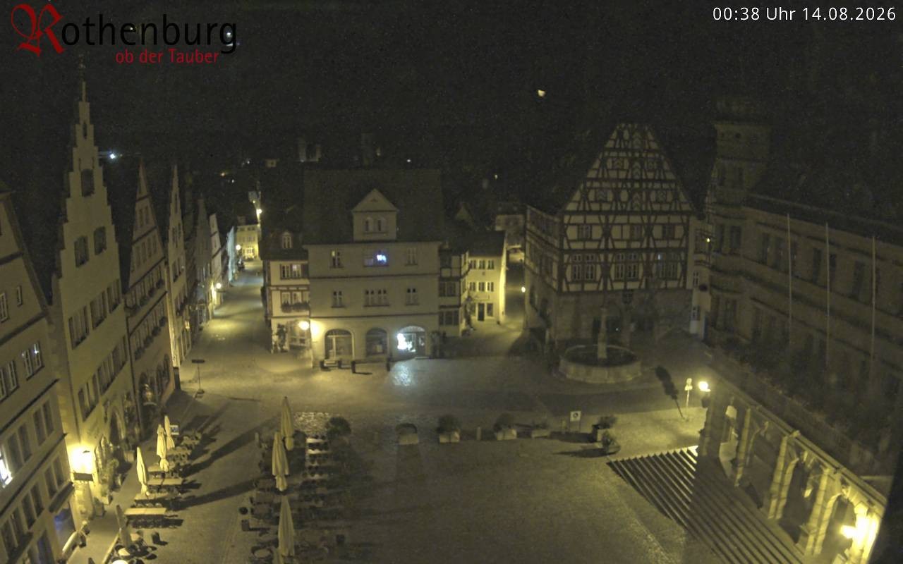 Archiv Foto Webcam Rothenburg ob der Tauber - Marktplatz