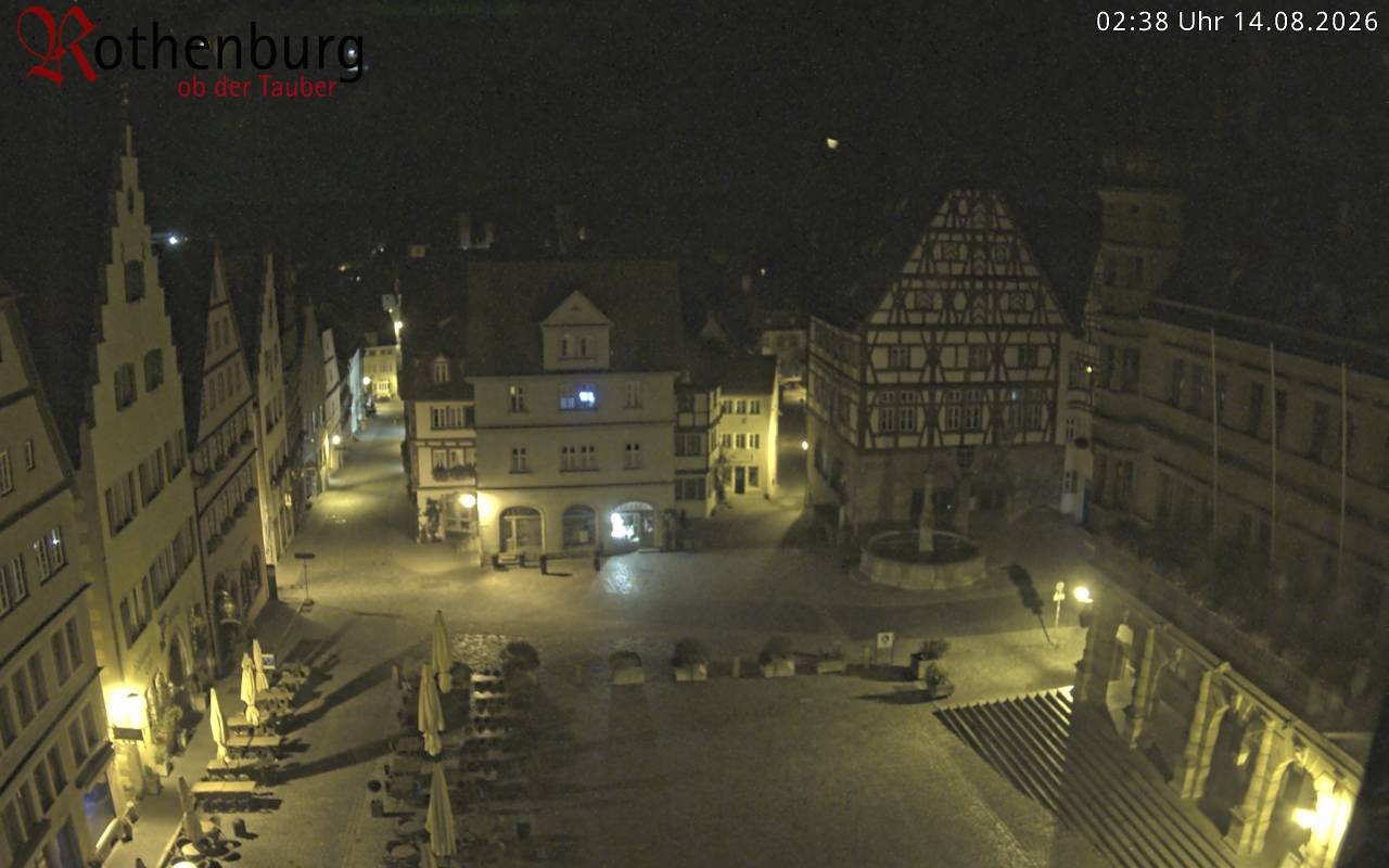 Archiv Foto Webcam Rothenburg ob der Tauber - Marktplatz