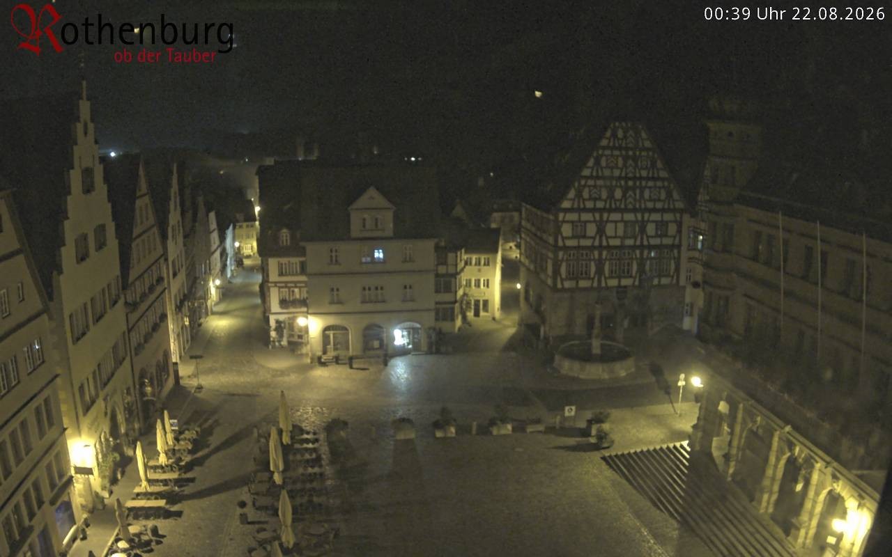 Archived image Webcam Rothenburg ob der Tauber - Market Square