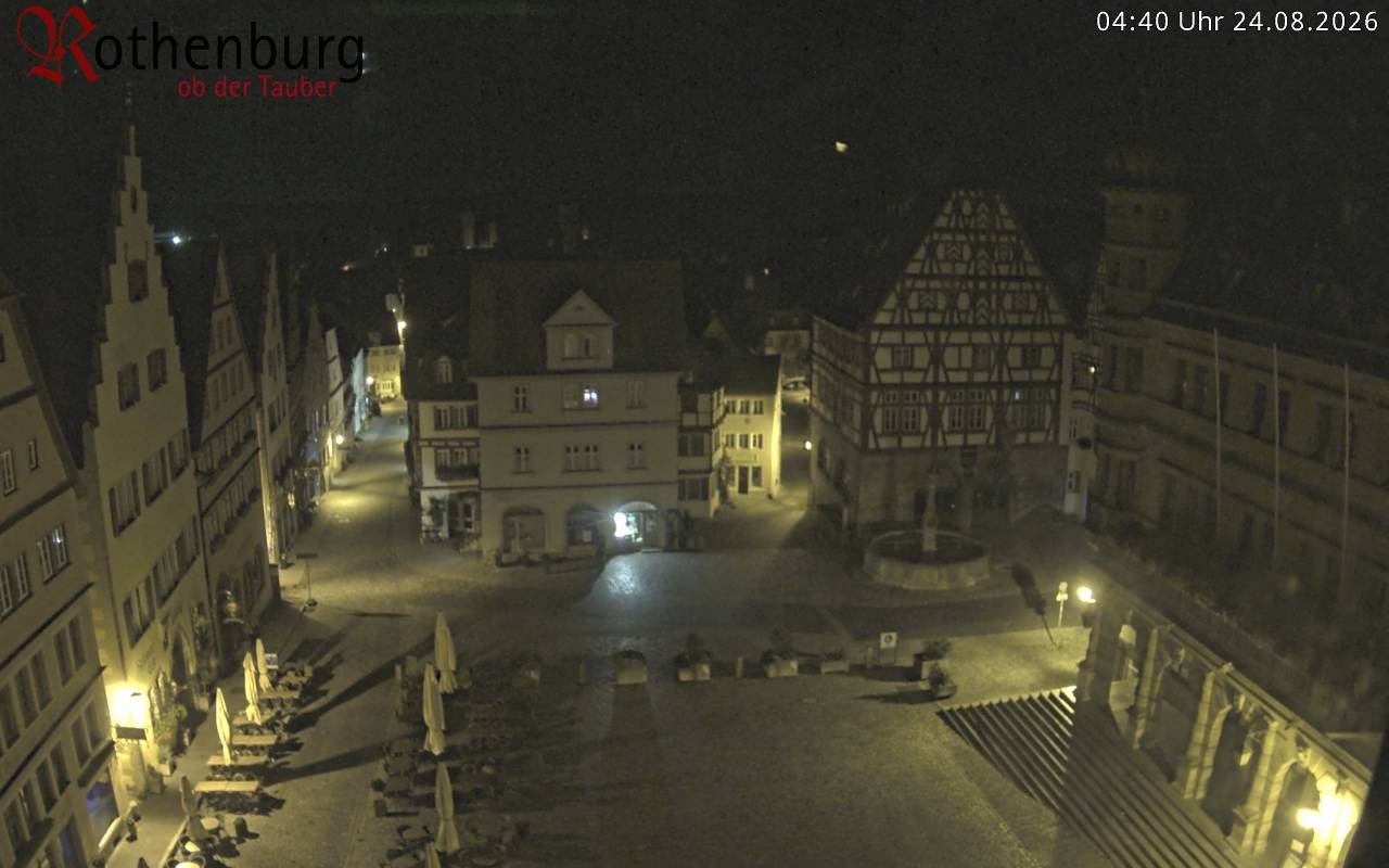 Archived image Webcam Rothenburg ob der Tauber - Market Square