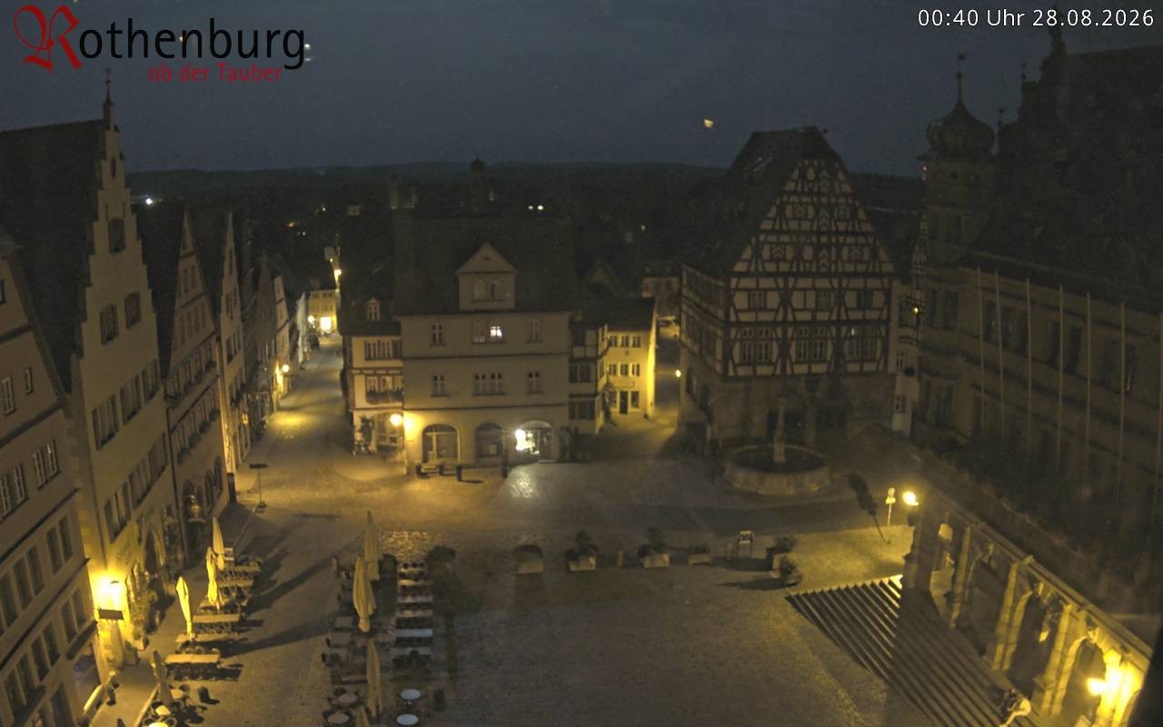 Archiv Foto Webcam Rothenburg ob der Tauber - Marktplatz