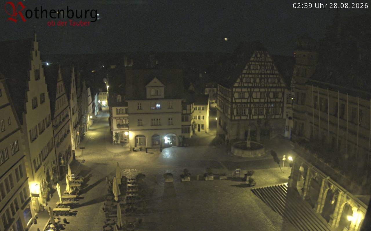 Archiv Foto Webcam Rothenburg ob der Tauber - Marktplatz