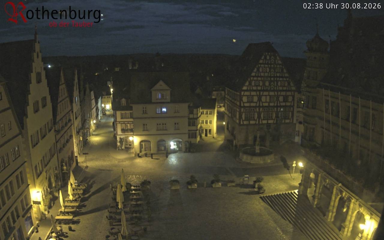 Archiv Foto Webcam Rothenburg ob der Tauber - Marktplatz
