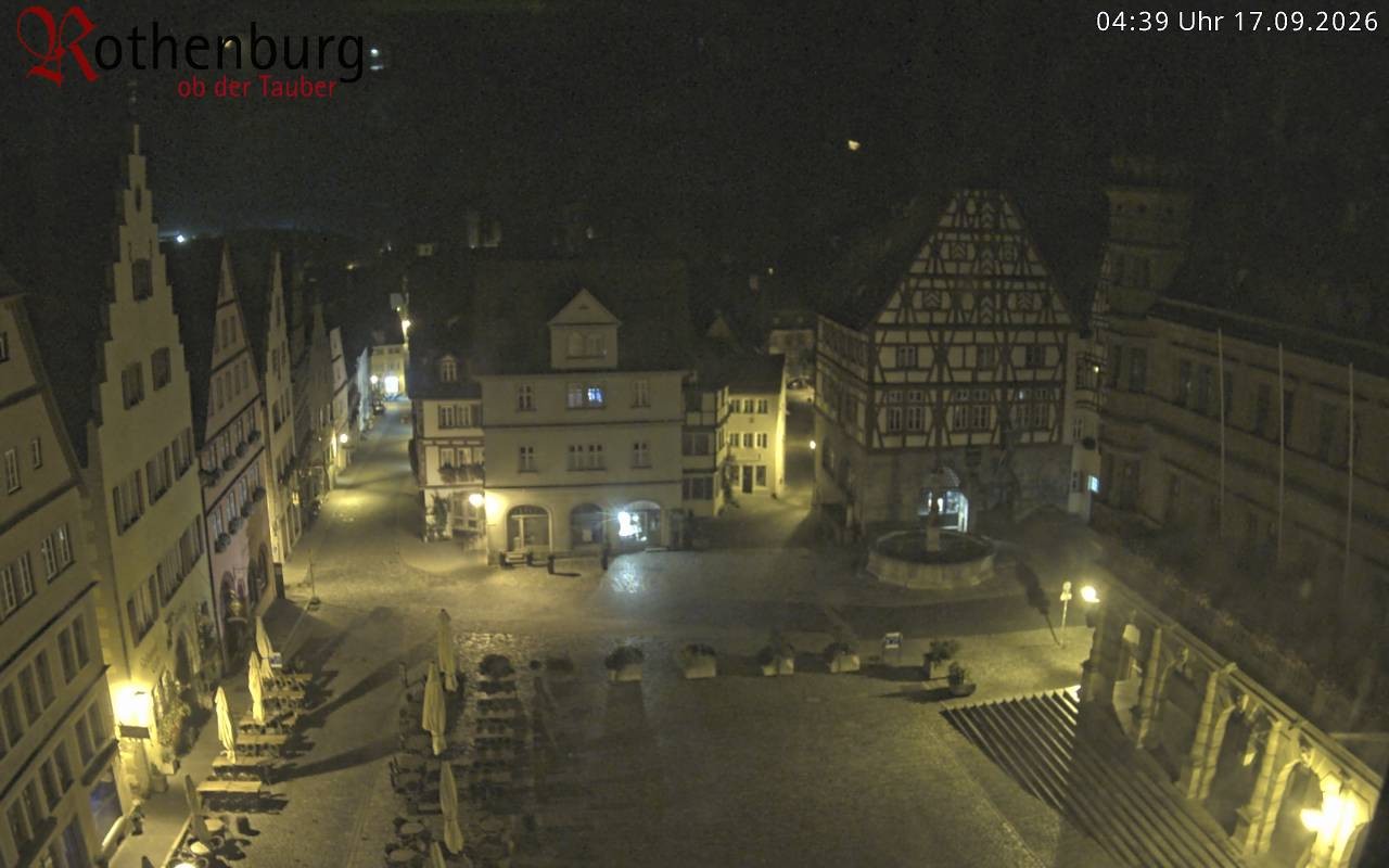 Archiv Foto Webcam Rothenburg ob der Tauber - Marktplatz