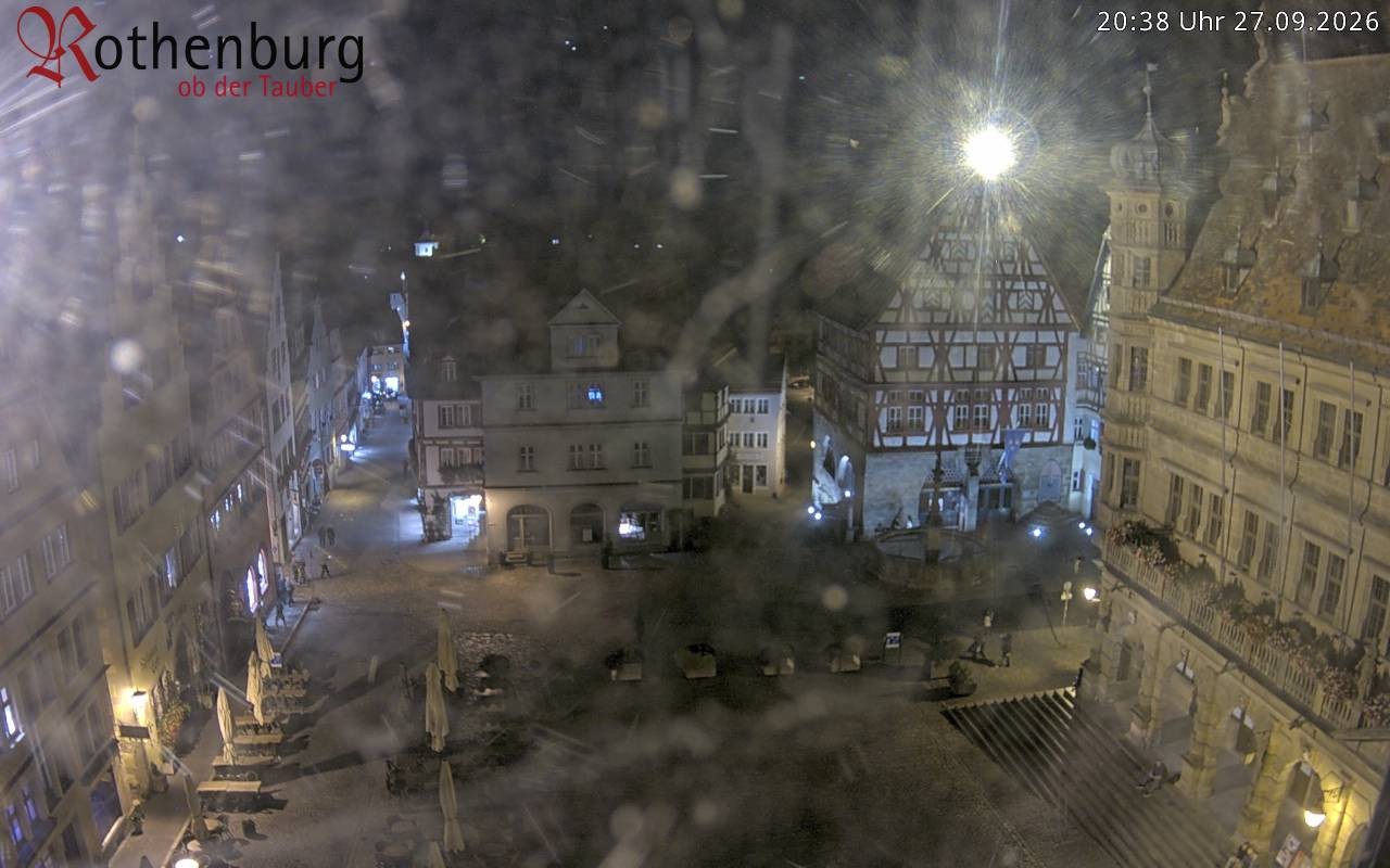 Archiv Foto Webcam Rothenburg ob der Tauber - Marktplatz