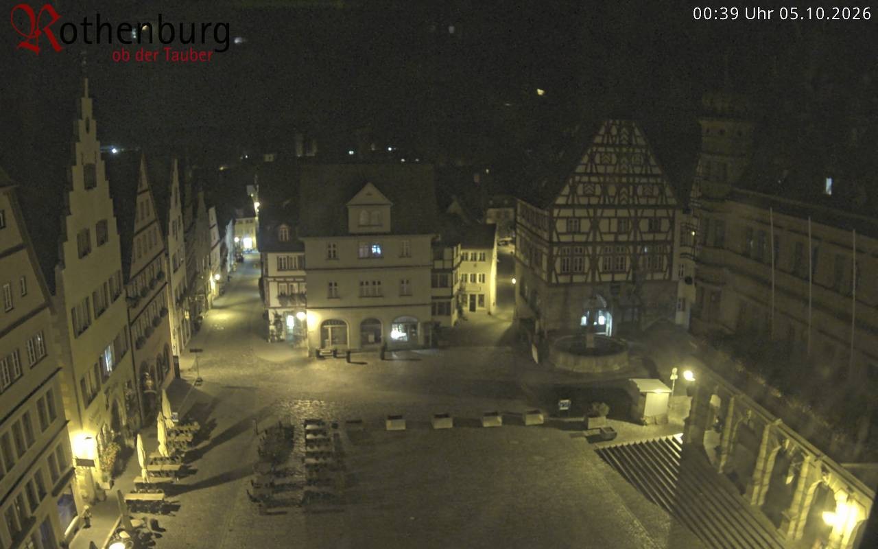 Archiv Foto Webcam Rothenburg ob der Tauber - Marktplatz