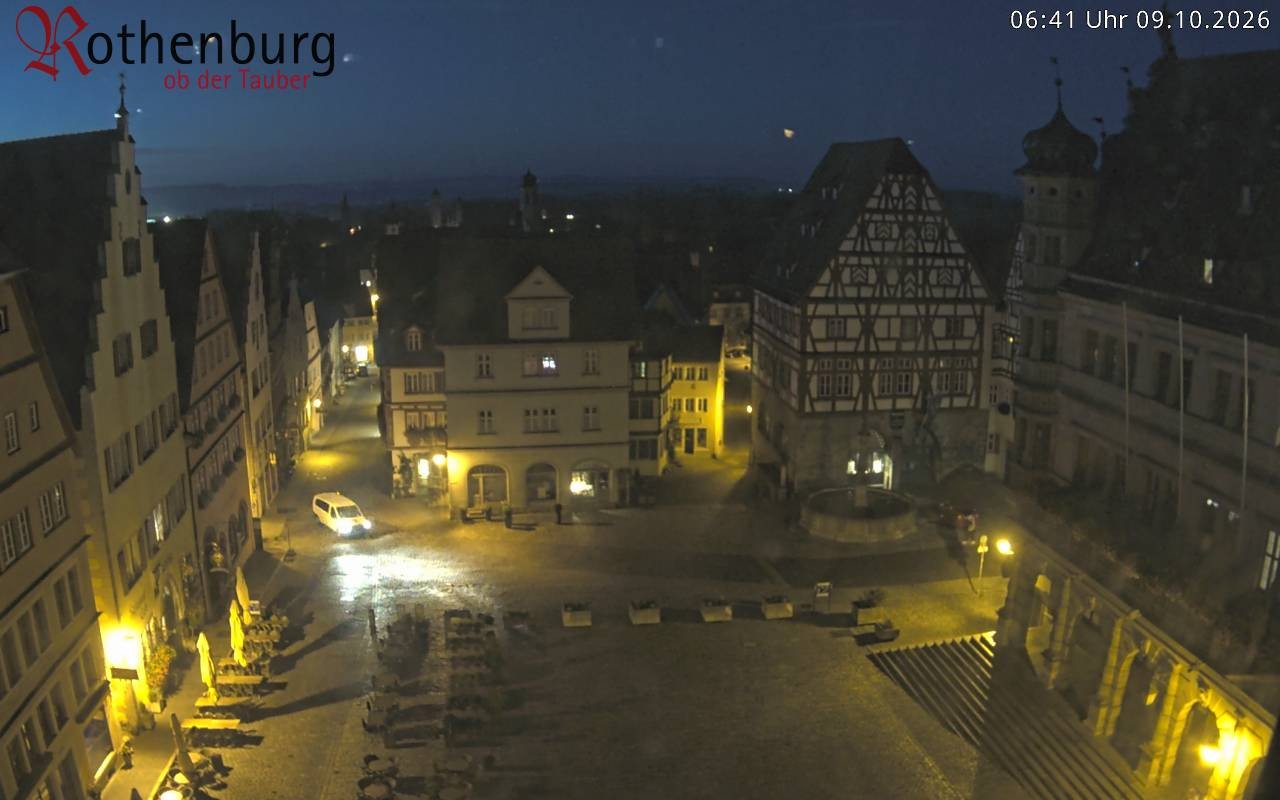 Archiv Foto Webcam Rothenburg ob der Tauber - Marktplatz