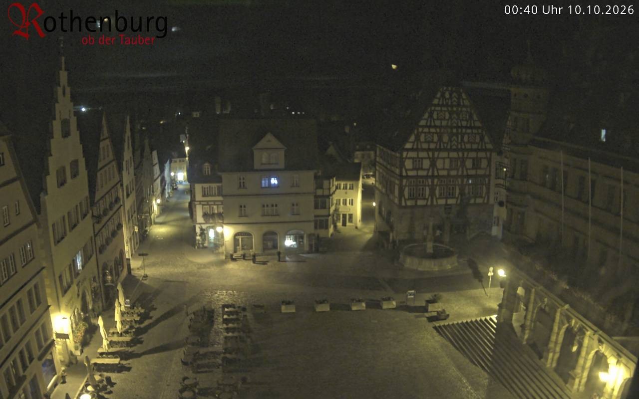 Archiv Foto Webcam Rothenburg ob der Tauber - Marktplatz