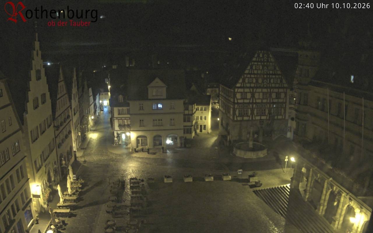 Archiv Foto Webcam Rothenburg ob der Tauber - Marktplatz