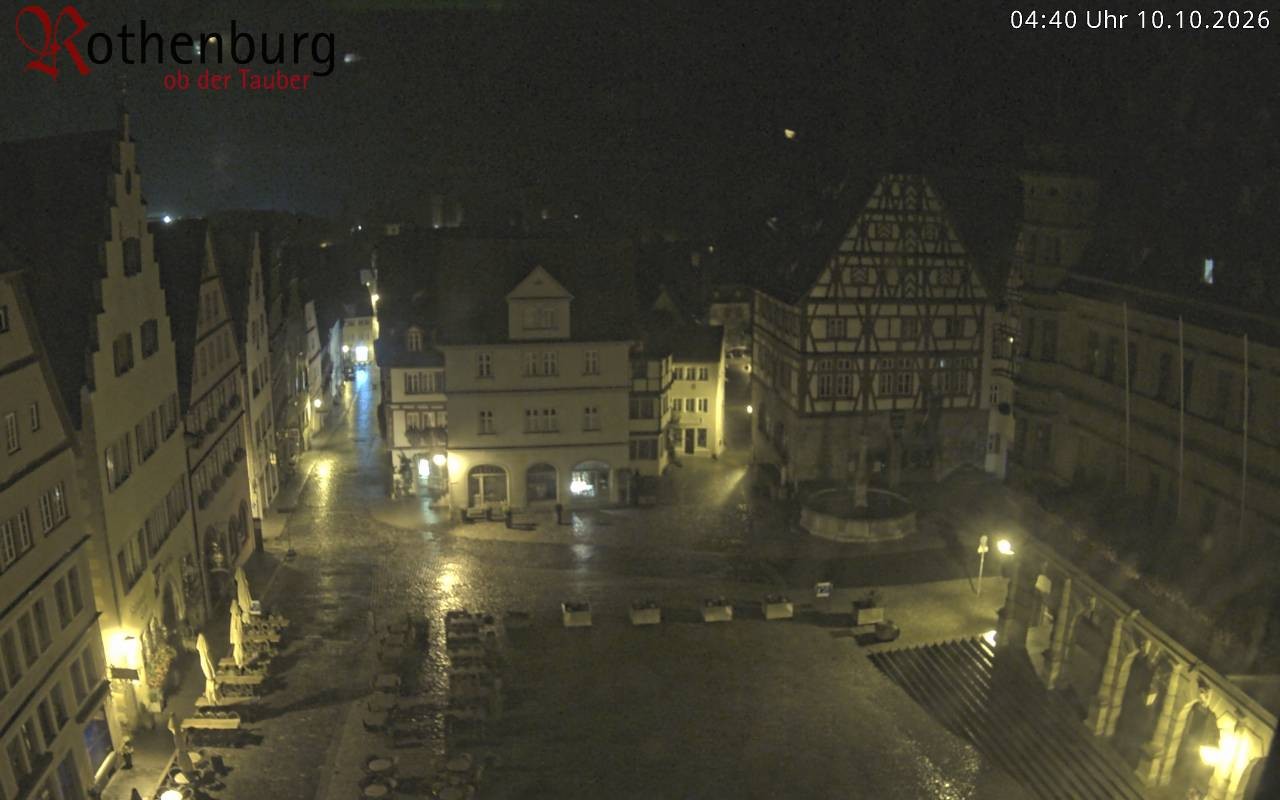 Archiv Foto Webcam Rothenburg ob der Tauber - Marktplatz