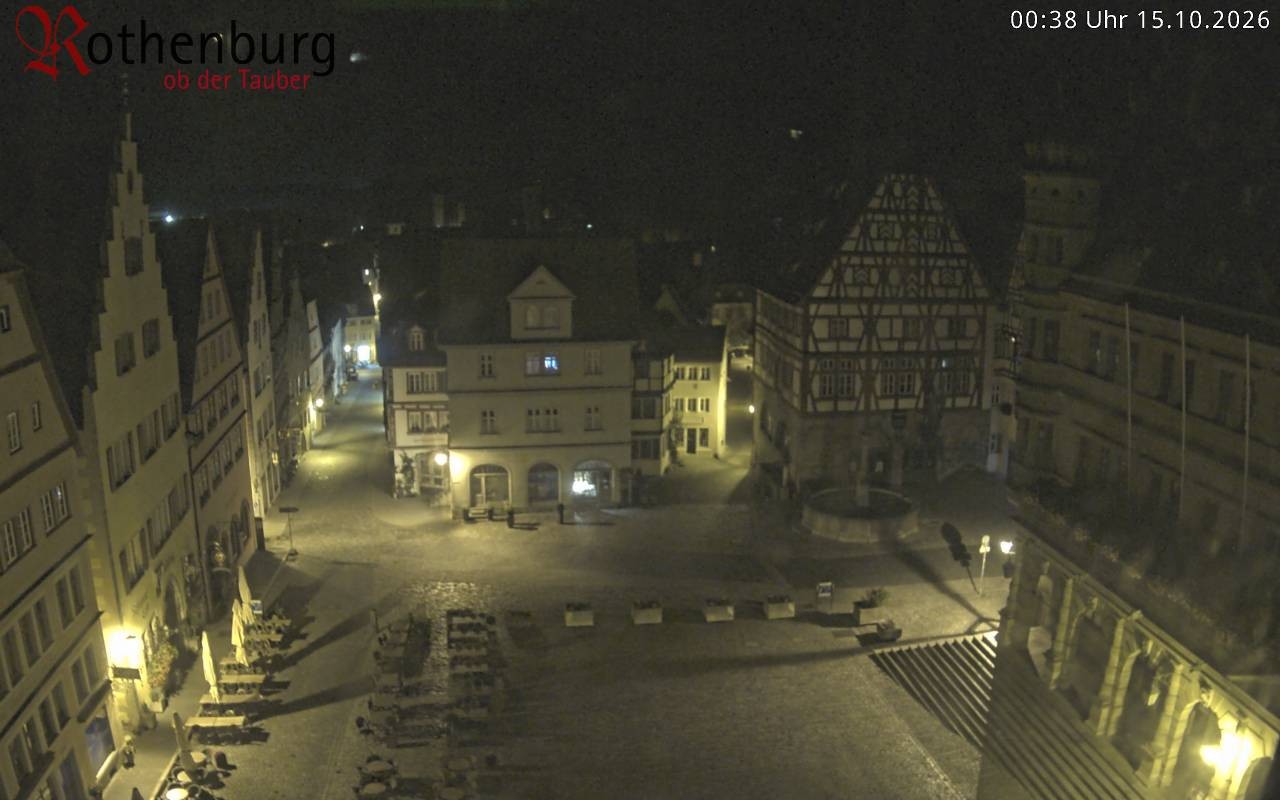 Archiv Foto Webcam Rothenburg ob der Tauber - Marktplatz