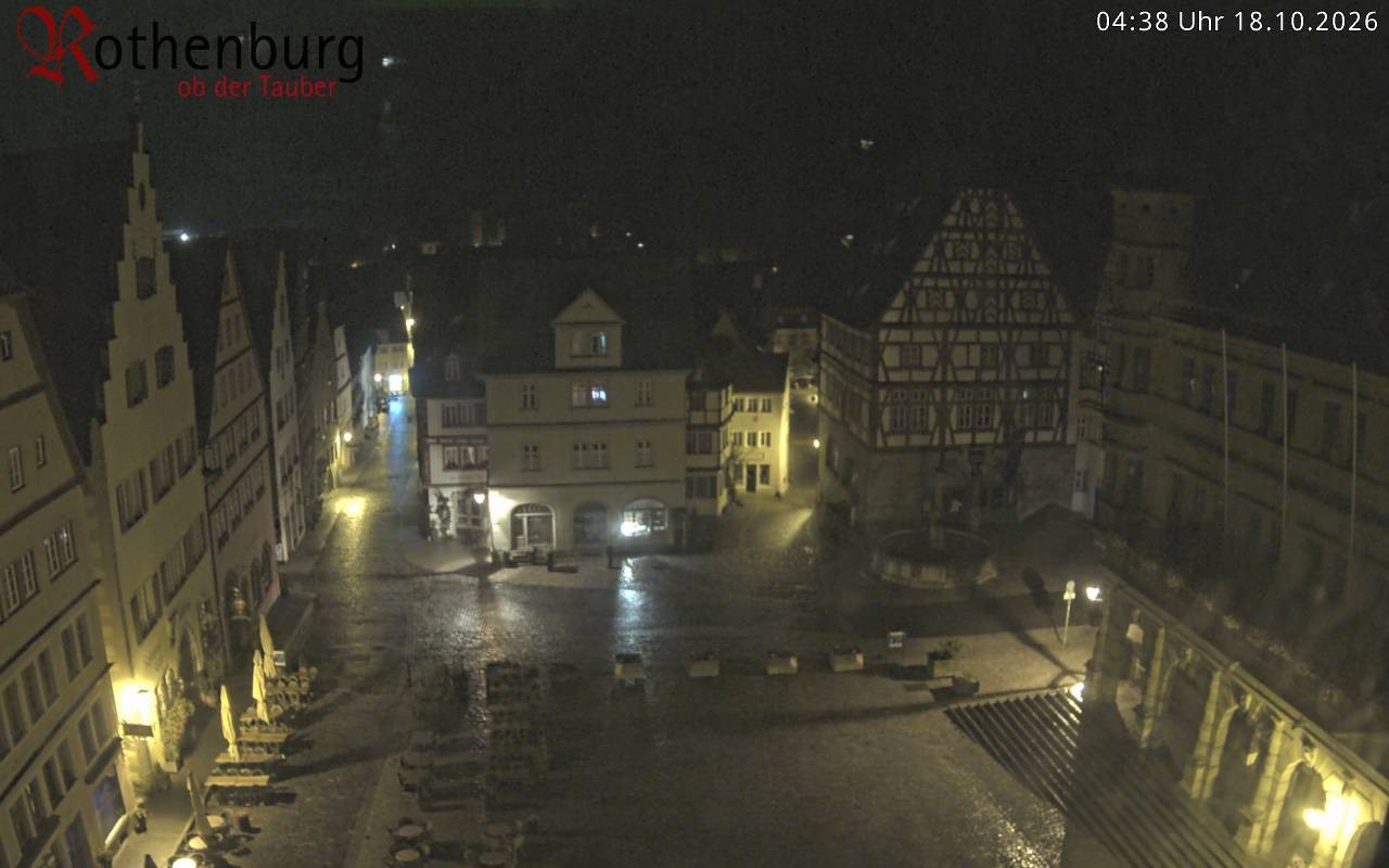 Archiv Foto Webcam Rothenburg ob der Tauber - Marktplatz