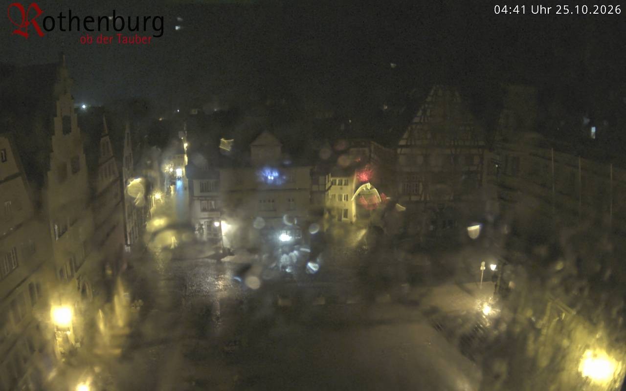 Archiv Foto Webcam Rothenburg ob der Tauber - Marktplatz