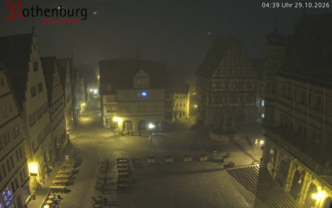 Archiv Foto Webcam Rothenburg ob der Tauber - Marktplatz