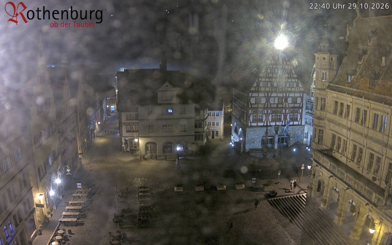 Archiv Foto Webcam Rothenburg ob der Tauber - Marktplatz