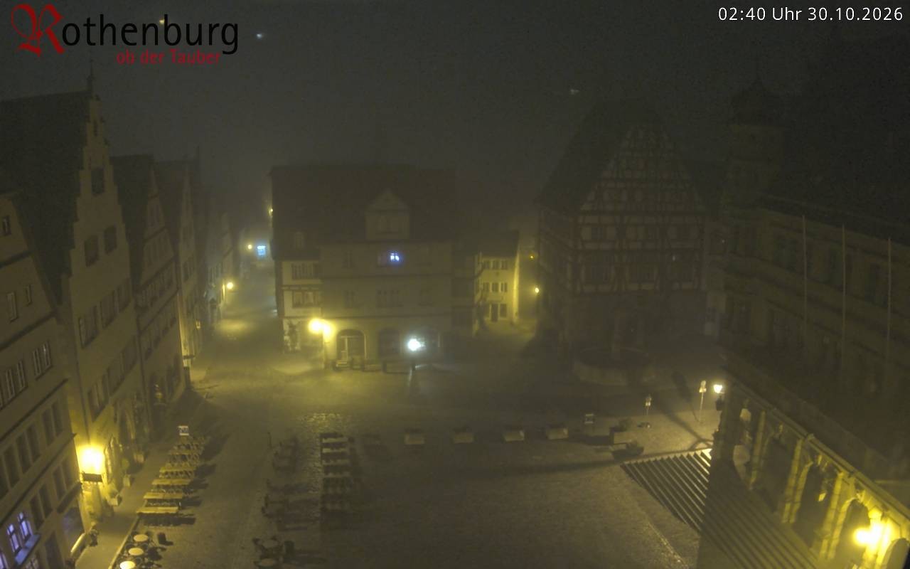 Archived image Webcam Rothenburg ob der Tauber - Market Square