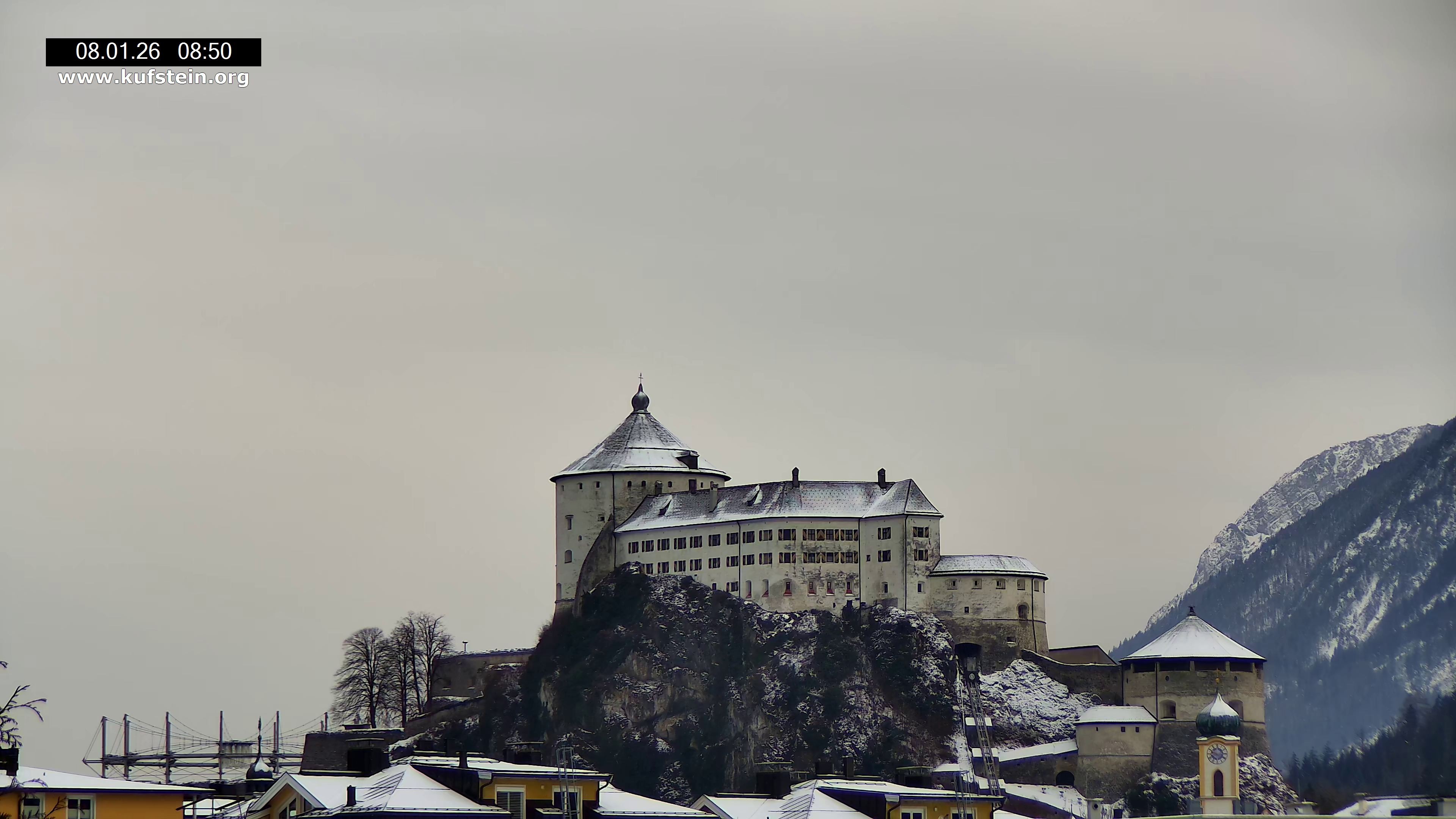 Archiv Foto Webcam Festung Kufstein