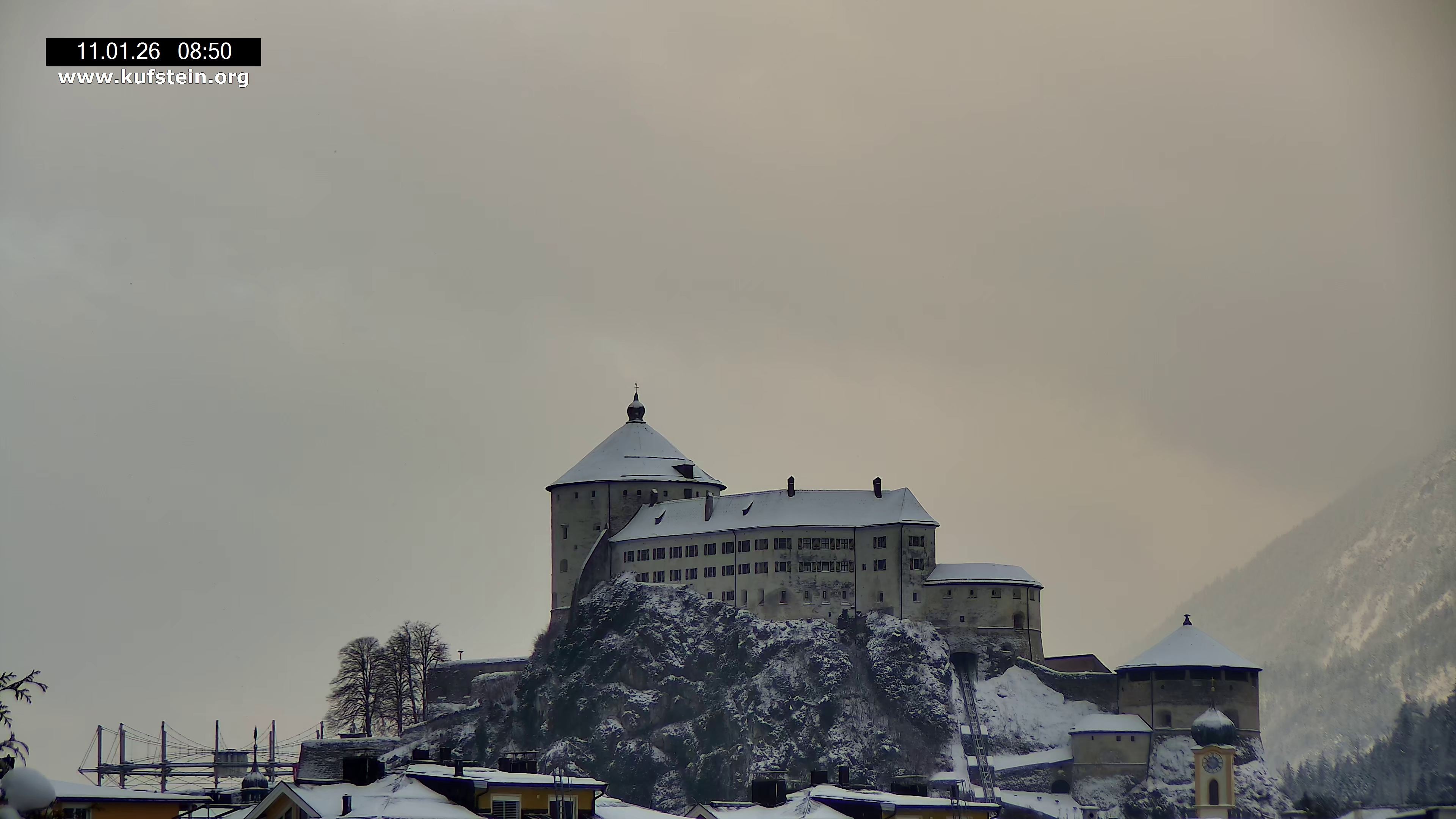 Archiv Foto Webcam Festung Kufstein