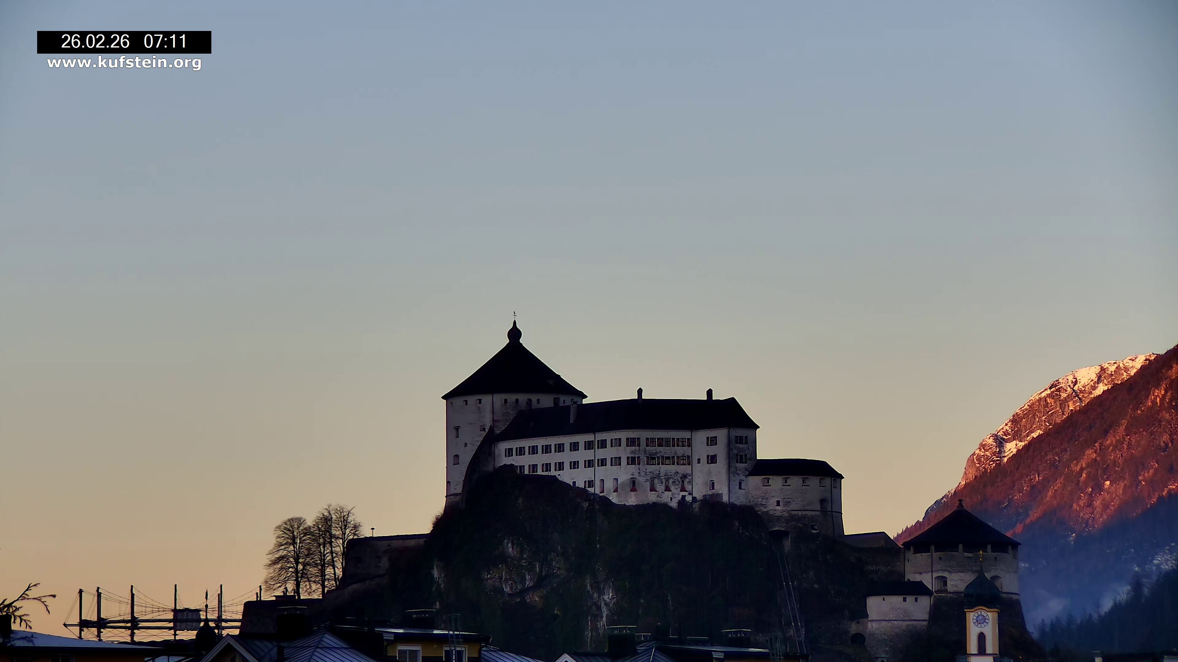 Archived image Webcam Kufstein Fortress