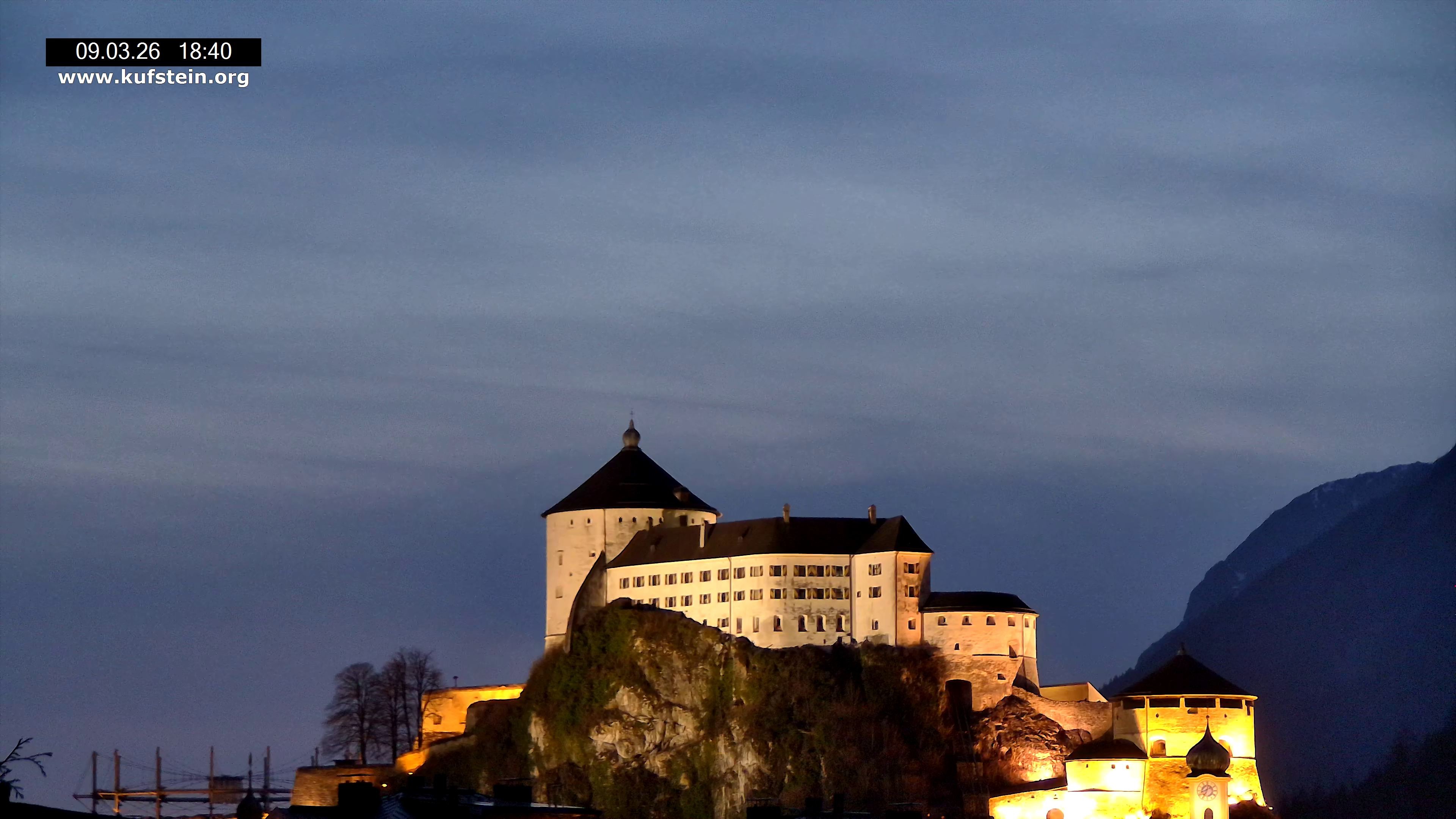 Archived image Webcam Kufstein Fortress