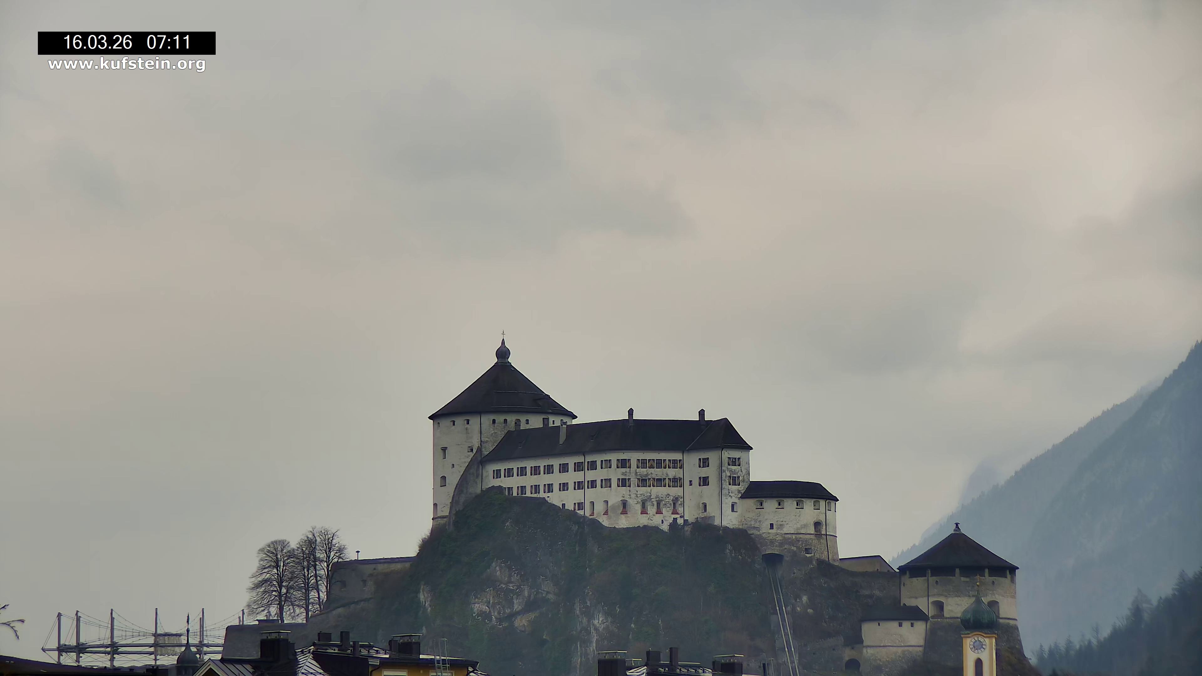 Archiv Foto Webcam Festung Kufstein