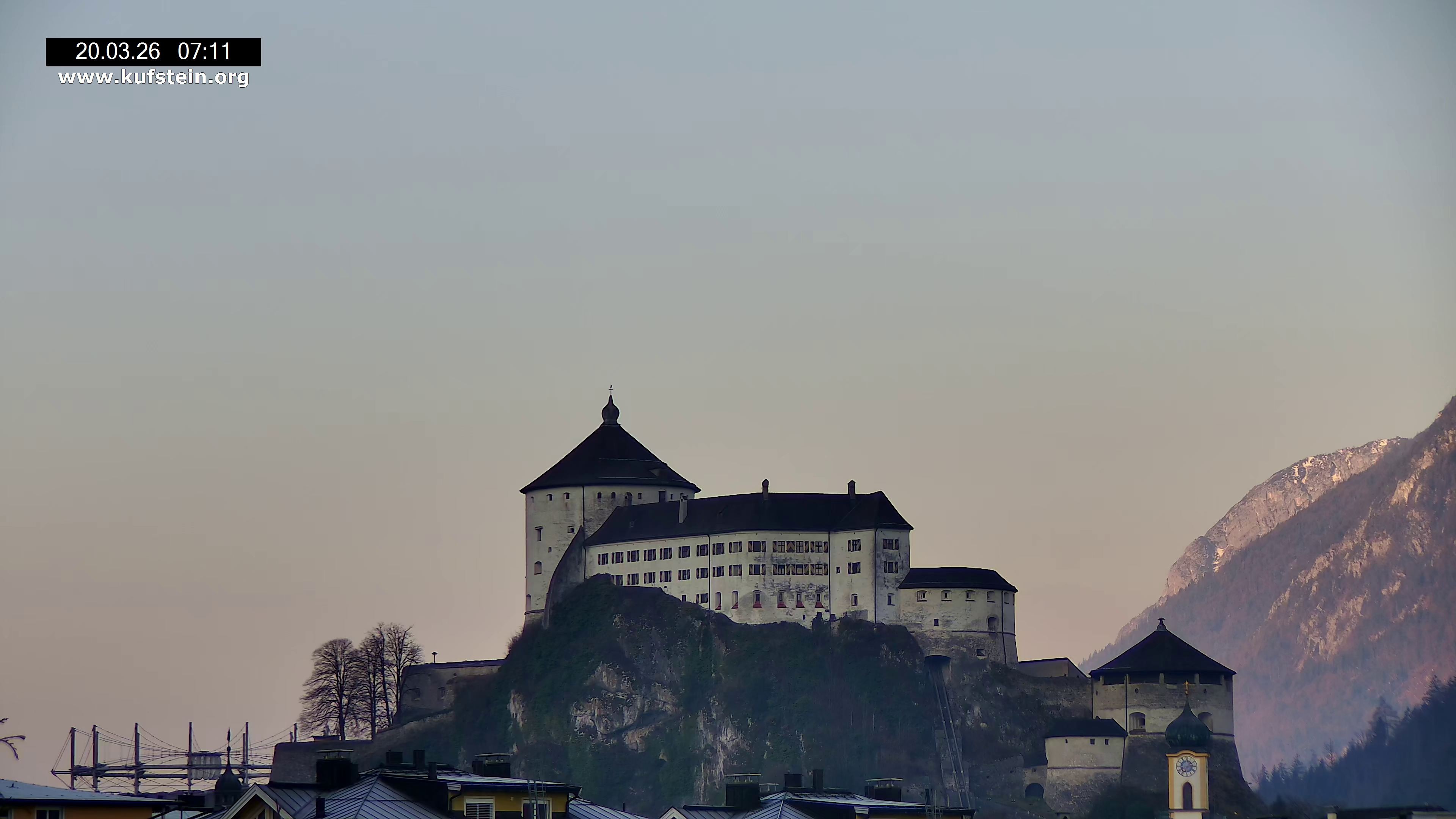 Archiv Foto Webcam Festung Kufstein