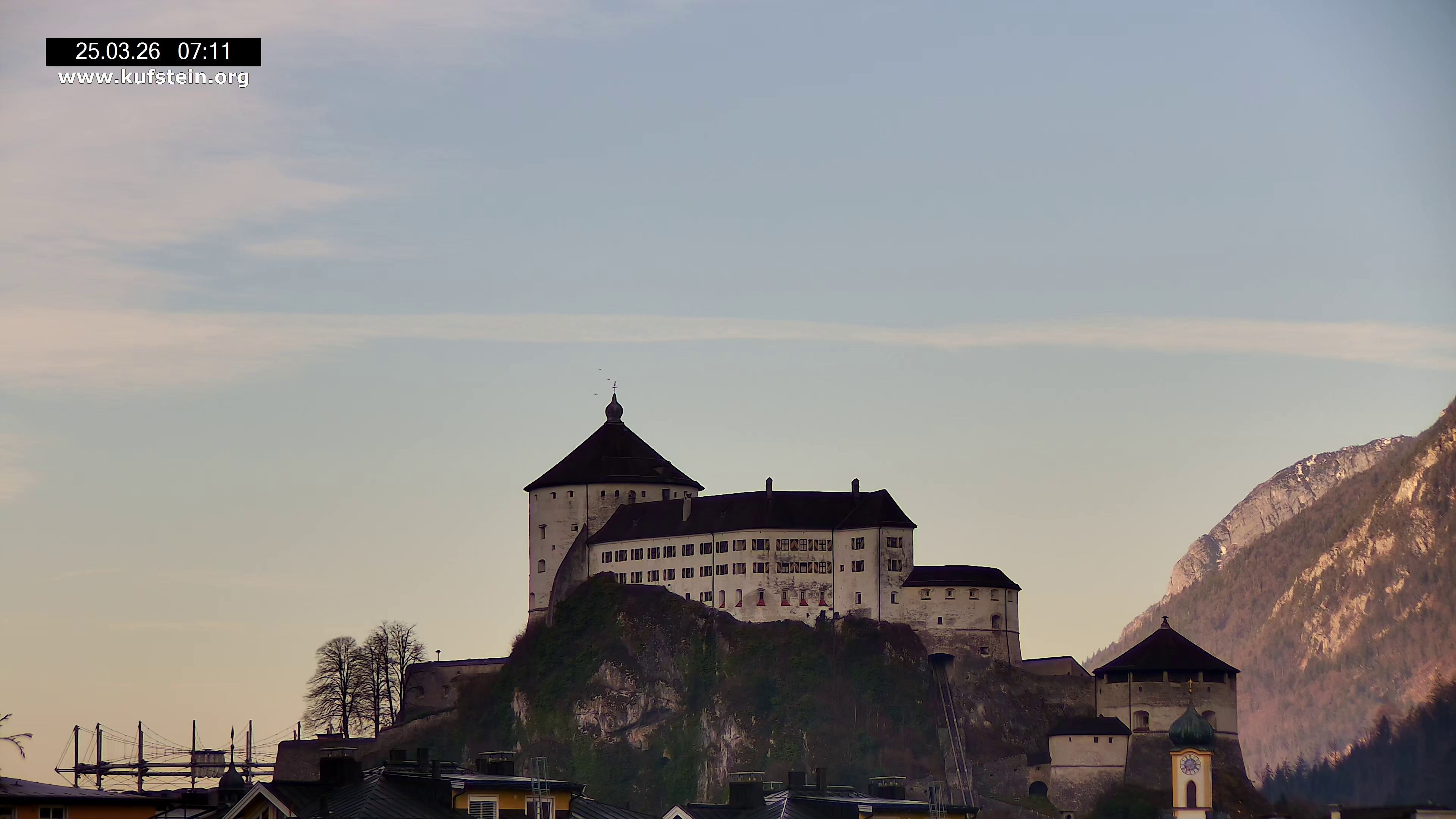 Archived image Webcam Kufstein Fortress