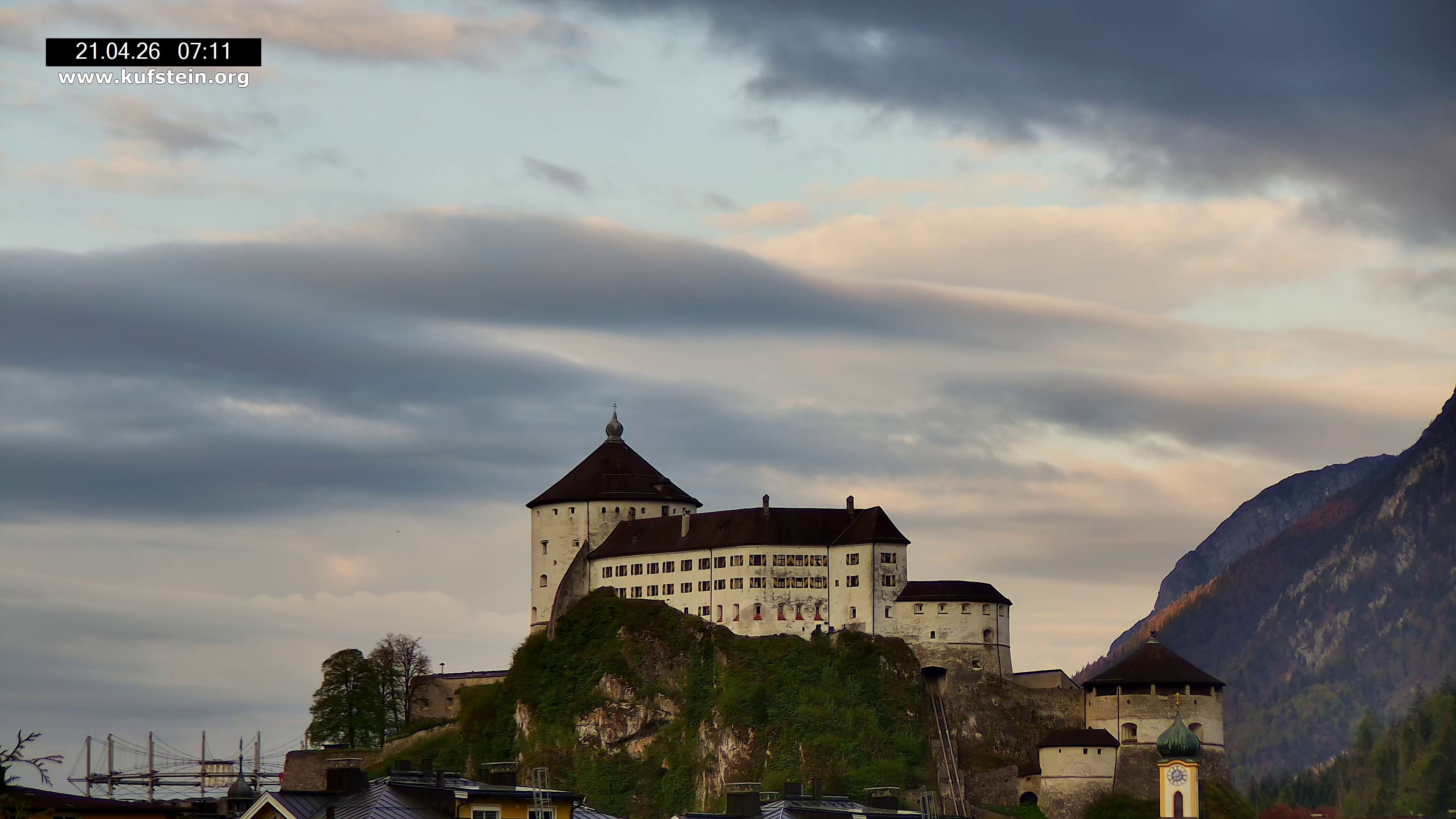 Archiv Foto Webcam Festung Kufstein