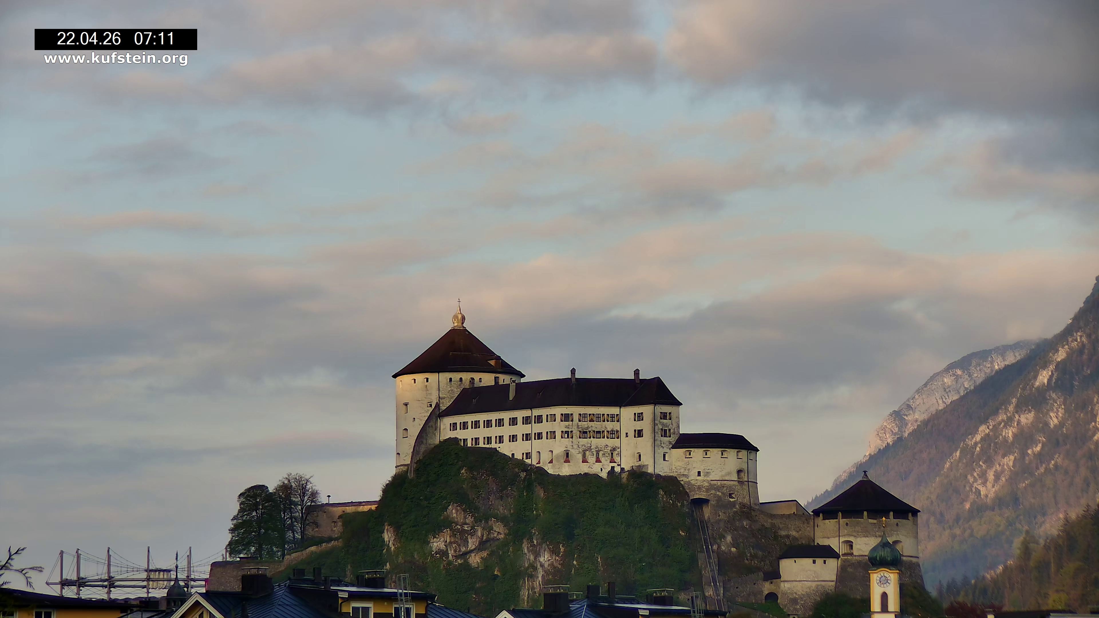 Archiv Foto Webcam Festung Kufstein