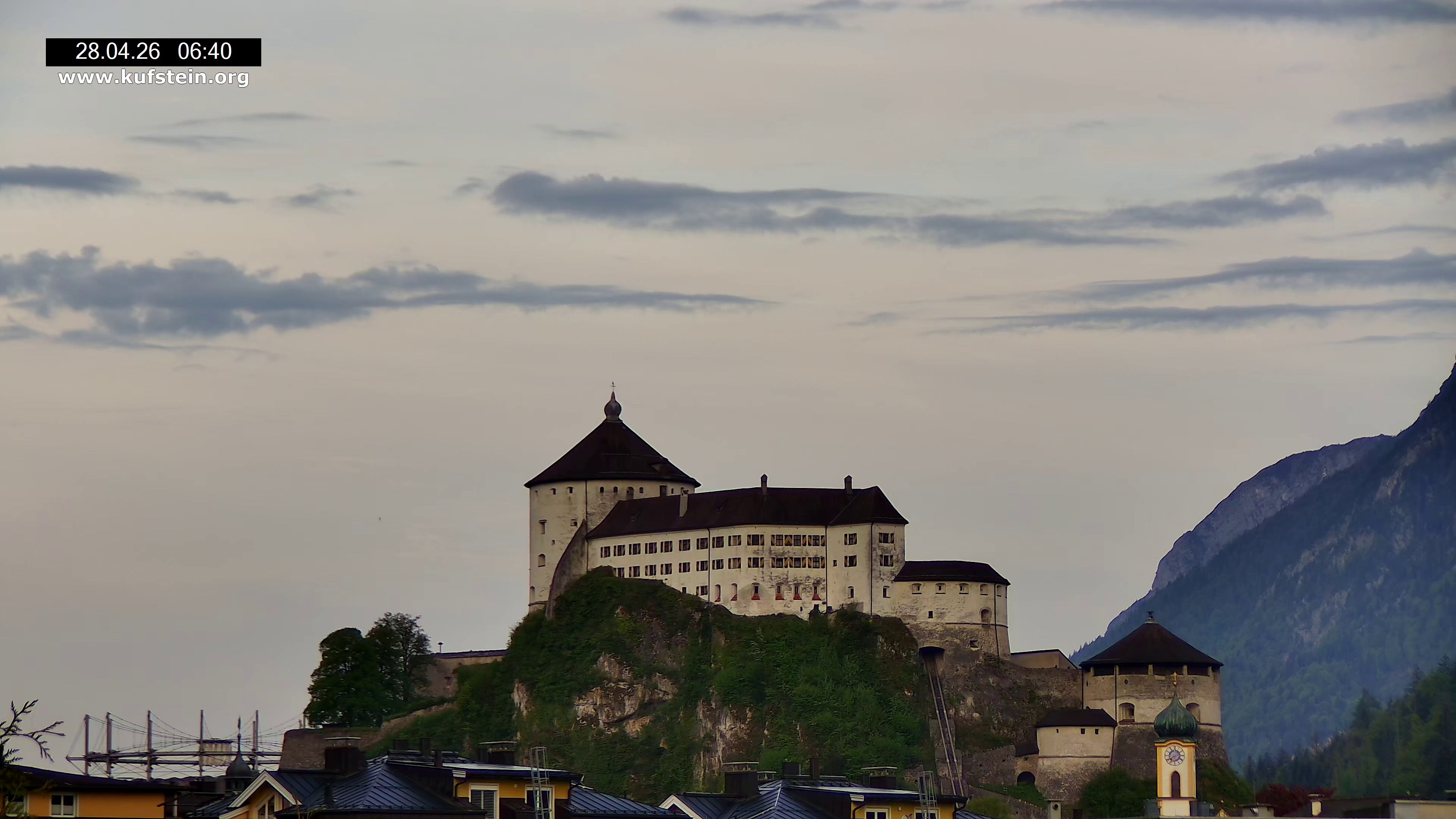 Archived image Webcam Kufstein Fortress